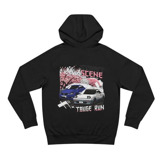 StreetScene - ASColor Hoodie - AW11 MR2 and Lexus ISF Touge Run - Black - Rear