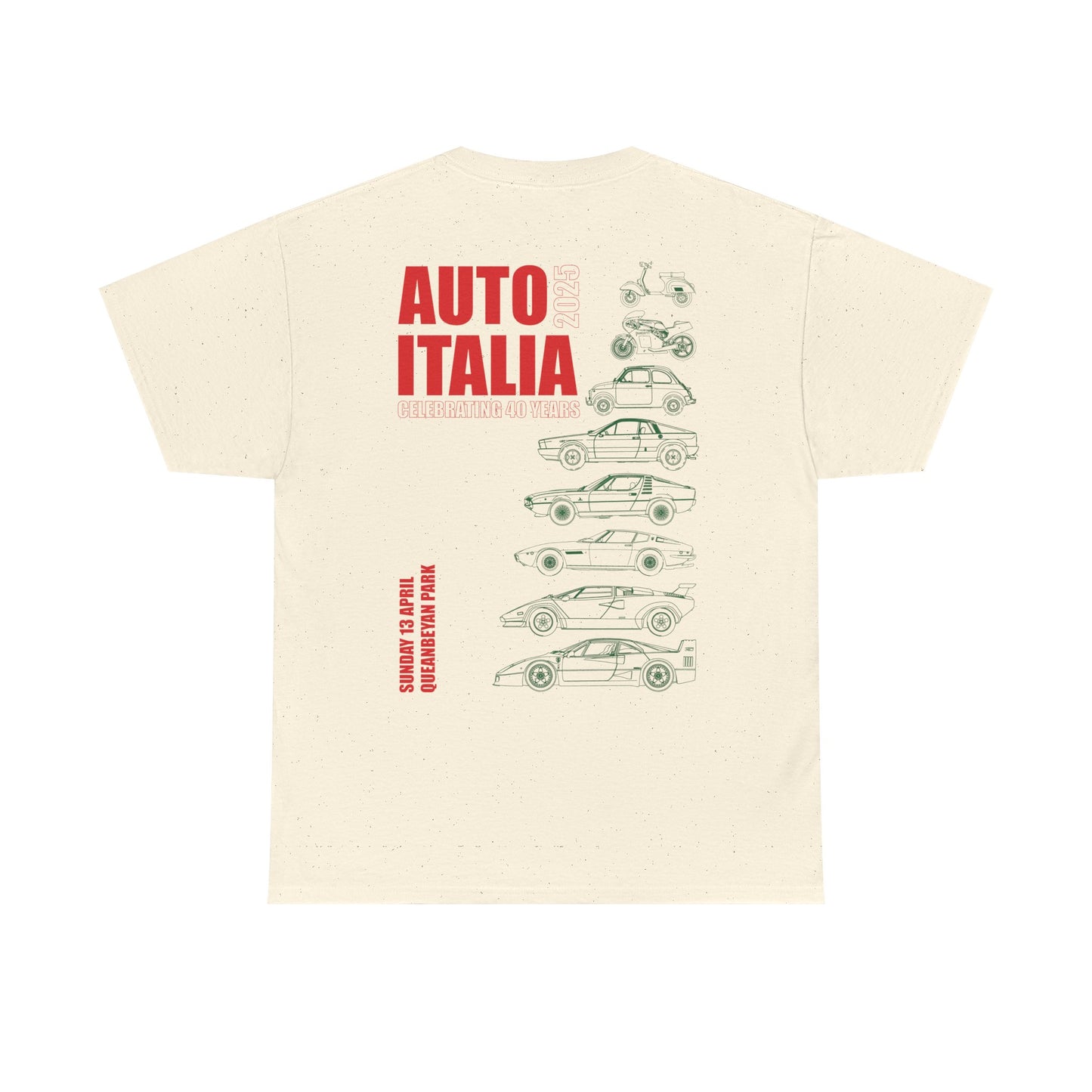 Auto Italia Canberra - Official 2025 Event Tee (Colour Graphic)