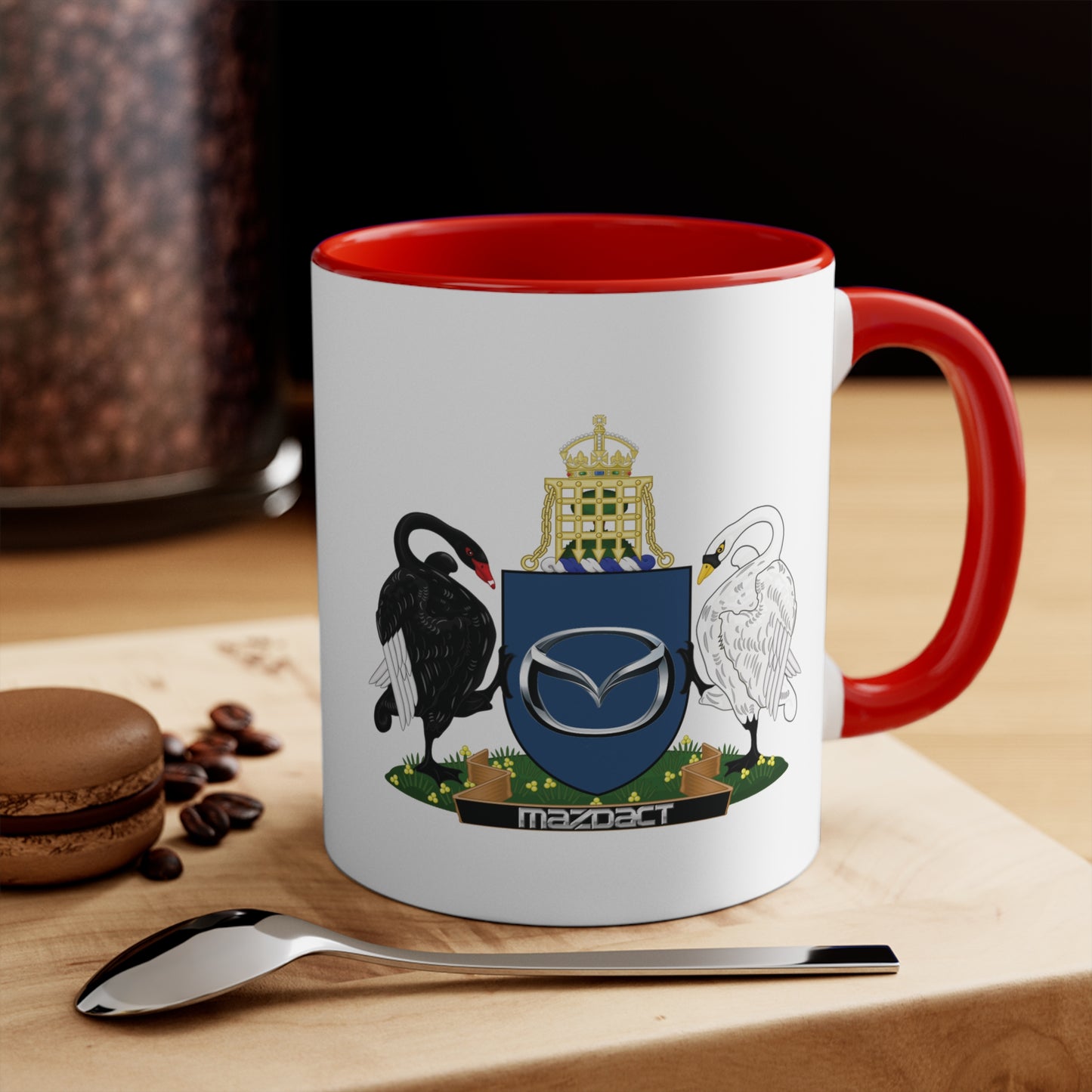 Canberra 7s Day - Mug - 7s Day Logo and MAZDACT Crest 325ml