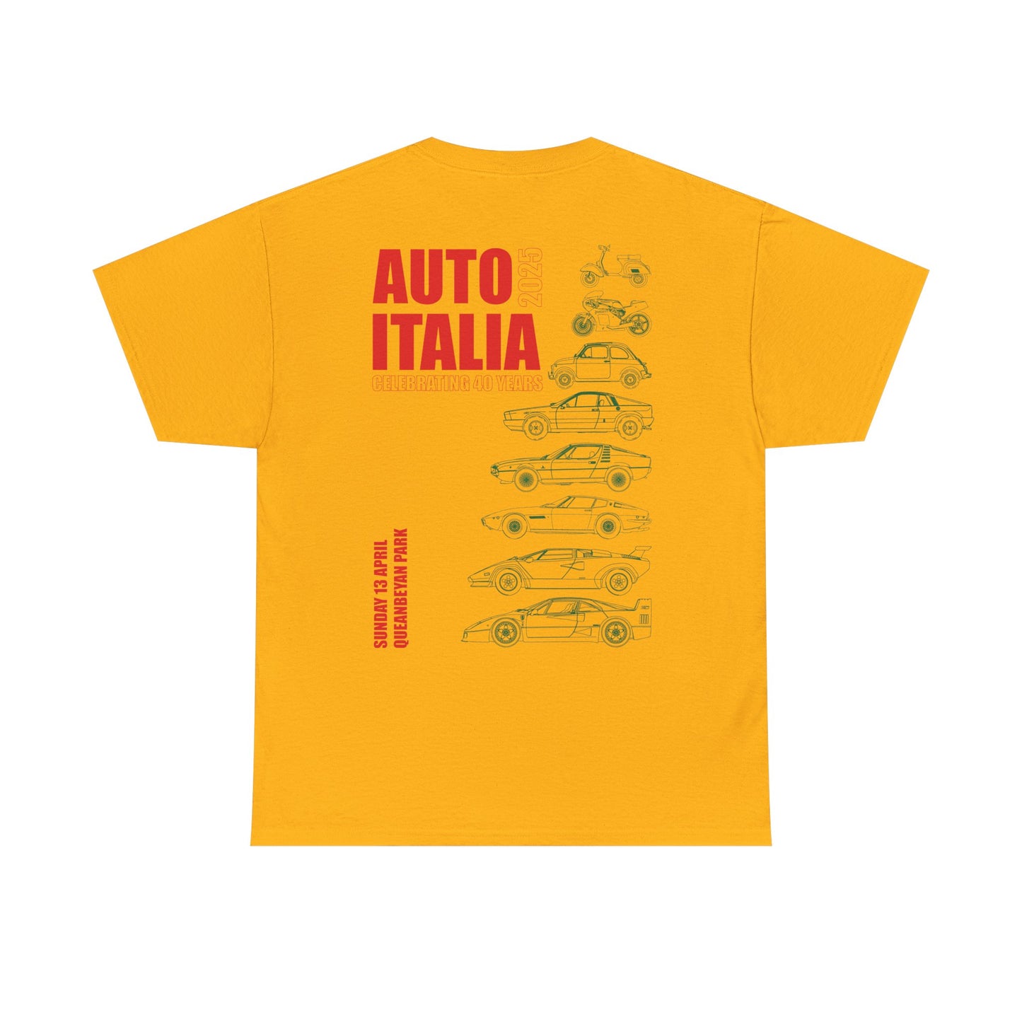 Auto Italia Canberra - Official 2025 Event Tee (Colour Graphic)