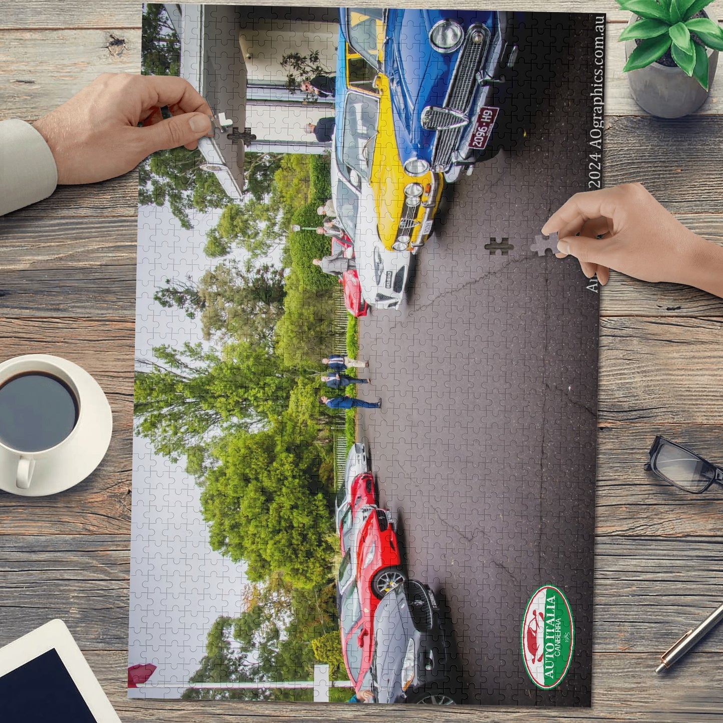 Auto Italia Canberra - Embassy Event Lineup 2024 Jigsaw Puzzle (1000 Pcs) - Free Shipping
