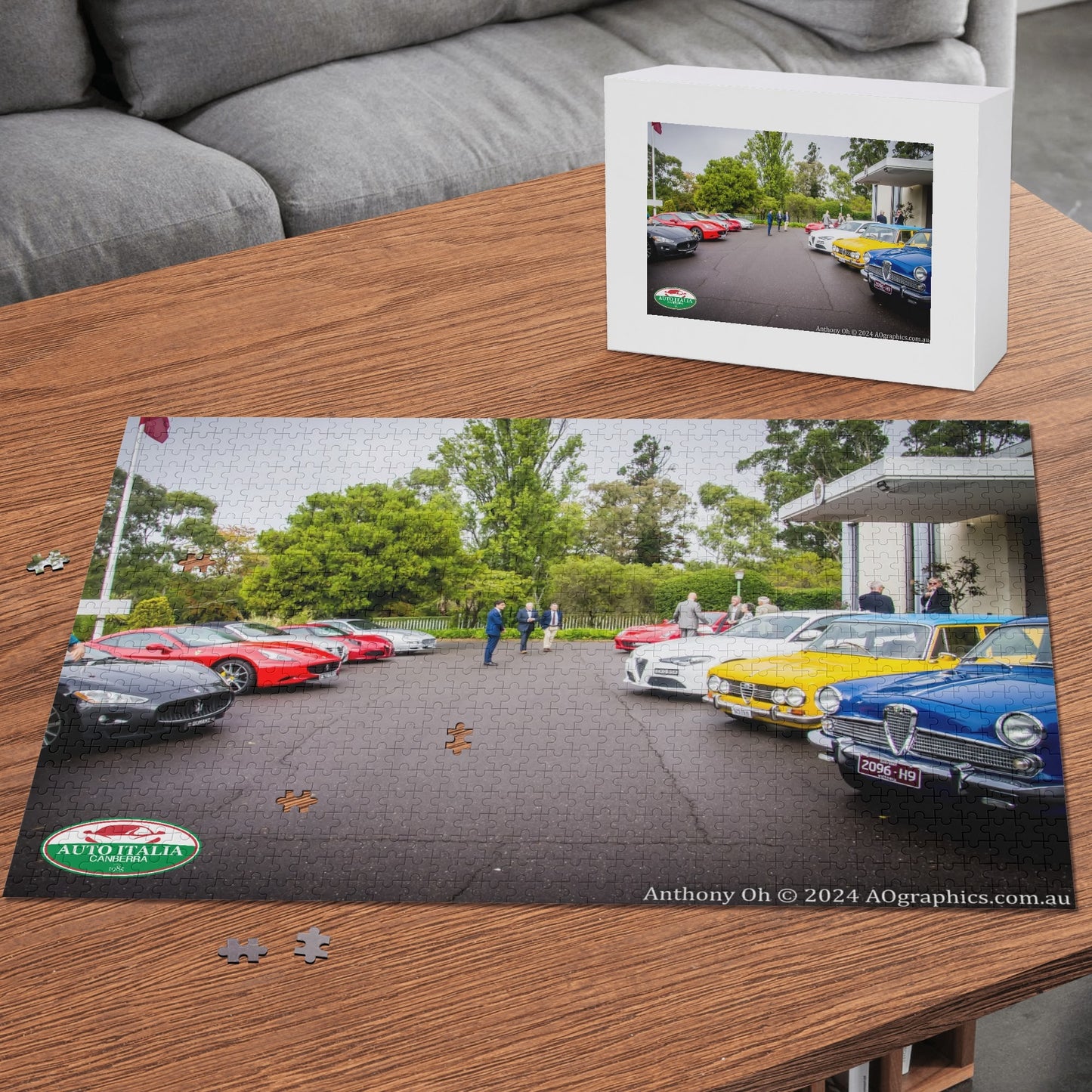Auto Italia Canberra - Embassy Event Lineup 2024 Jigsaw Puzzle (1000 Pcs) - Free Shipping