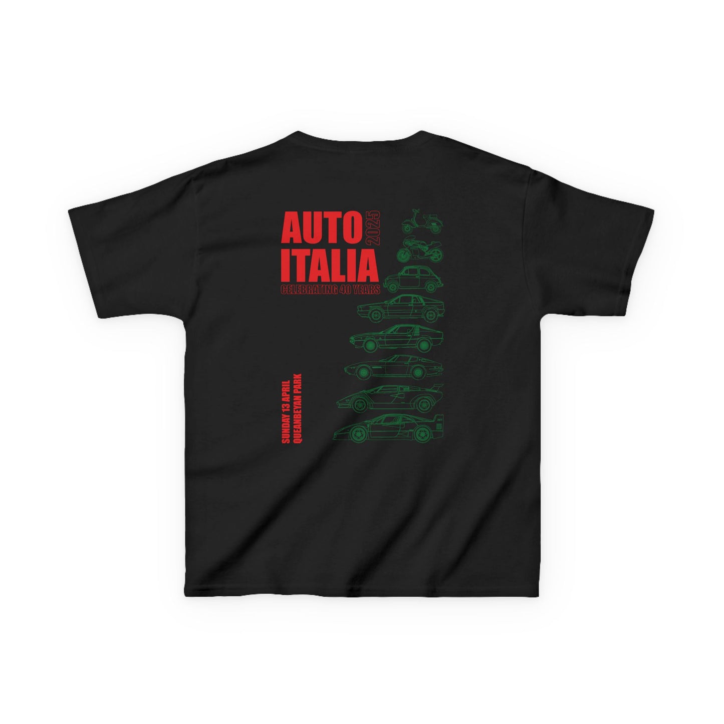 Auto Italia Canberra - Official 2025 Event Youth Tee