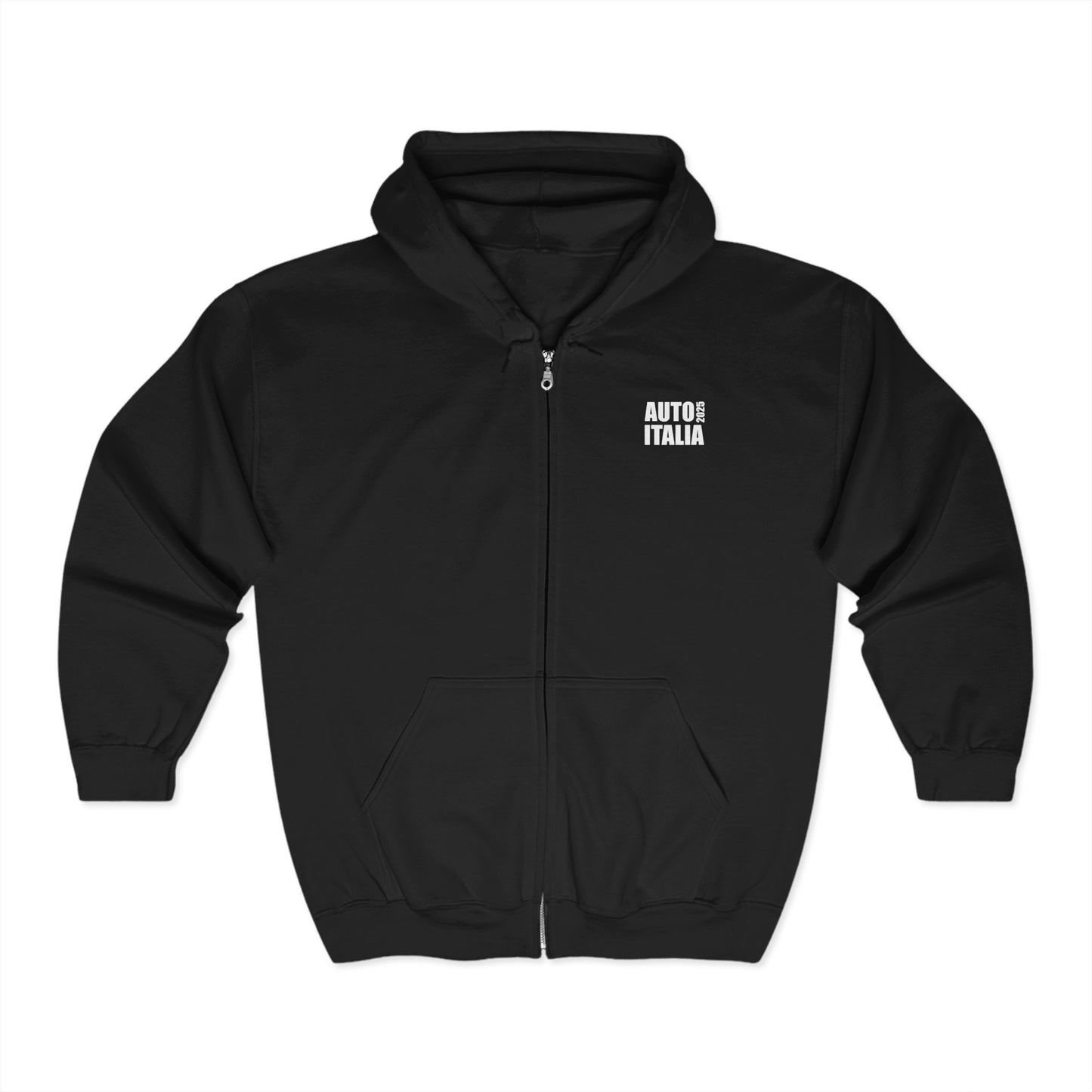 Auto Italia Canberra - Official 2025 Event Zipped Hoodie (White)