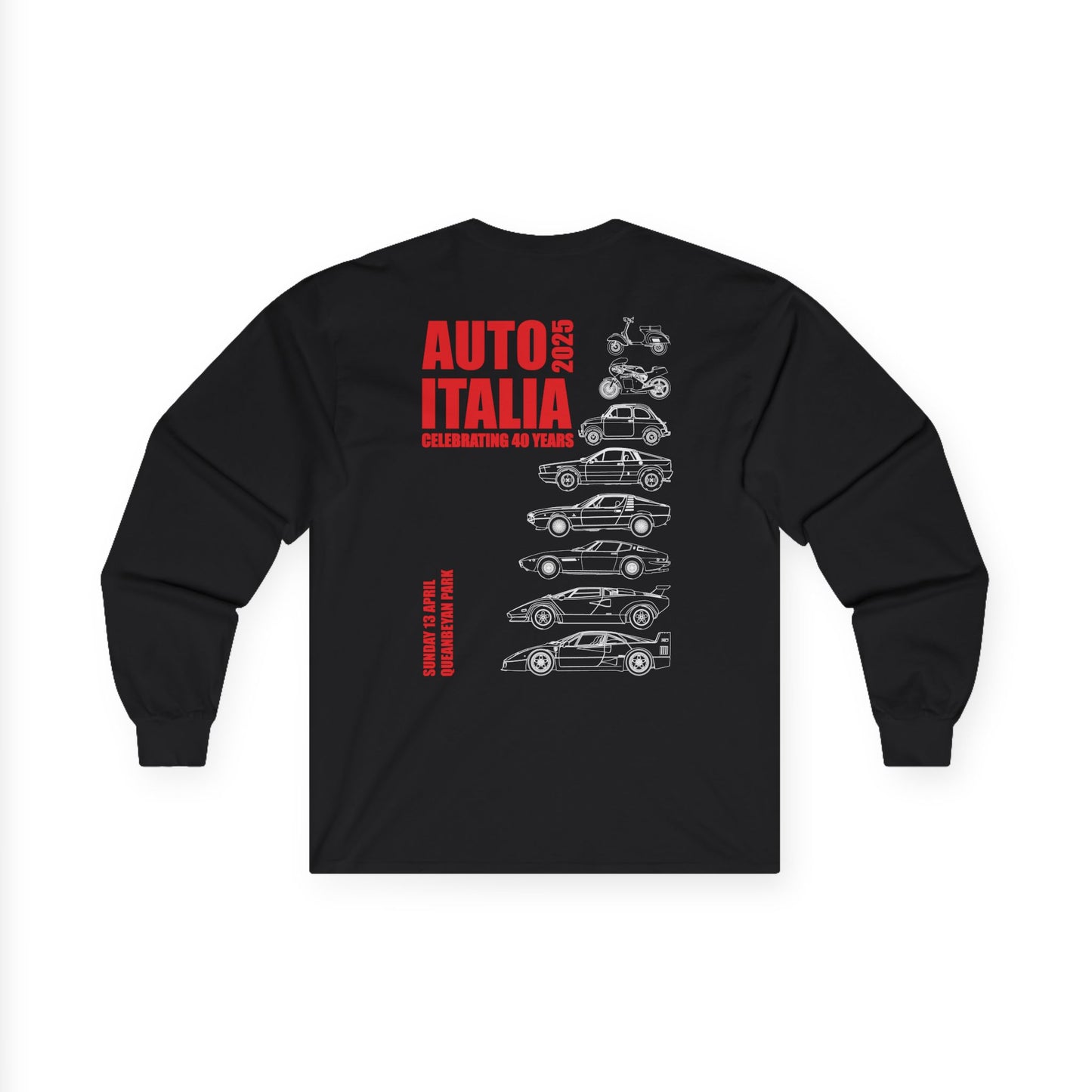 Auto Italia Canberra - Official 2025 Event Long Sleeve Tee