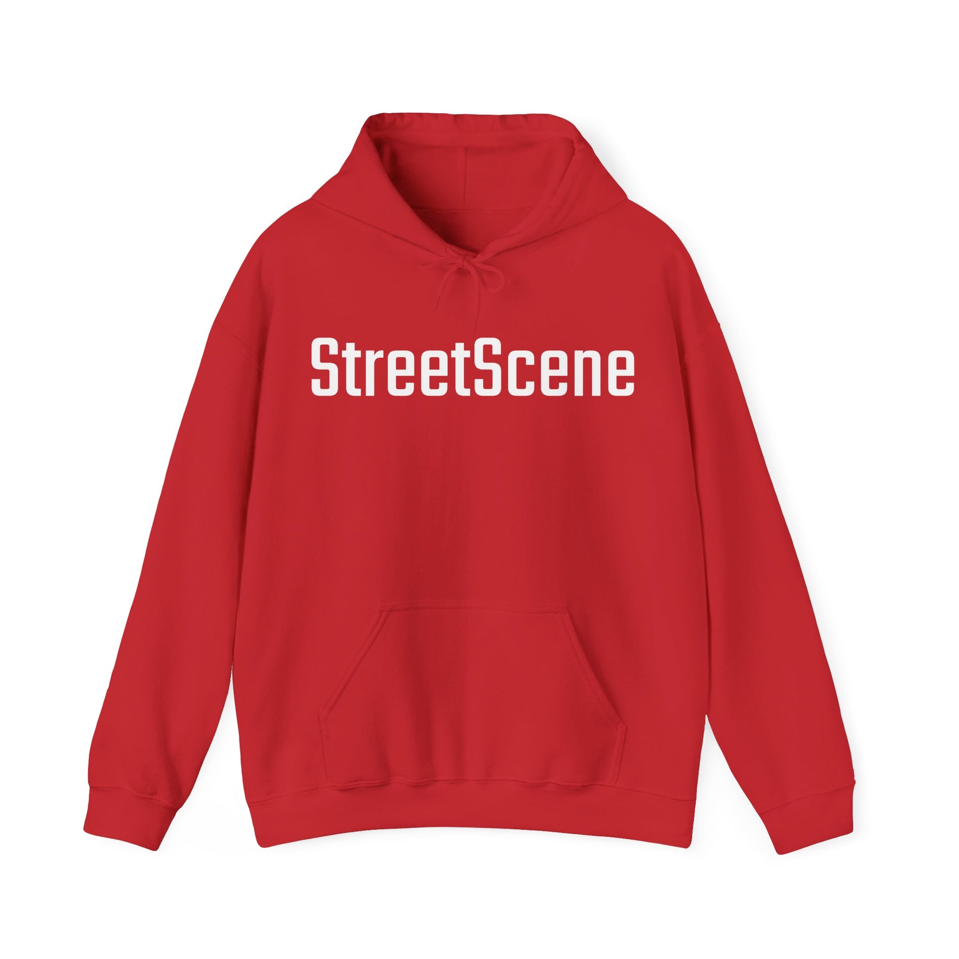 StreetScene - Gildan Heavy Blend Hoodie - Brand Logo - Red - Front