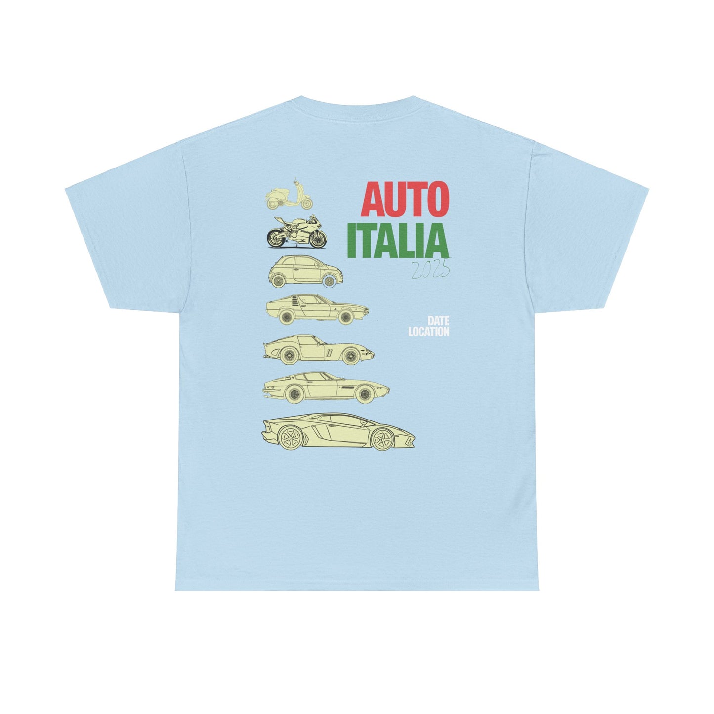 Auto Italia Canberra - Poster 2025 Show Tee Example Idea 2 - Demo