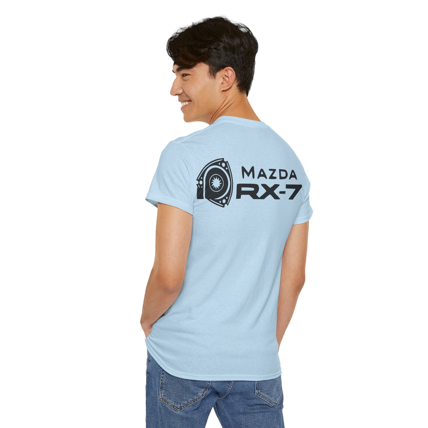 MAZDACT - Gildan Unisex Heavy Cotton Tee - MAZDA RX-7 Front Only (Standard)