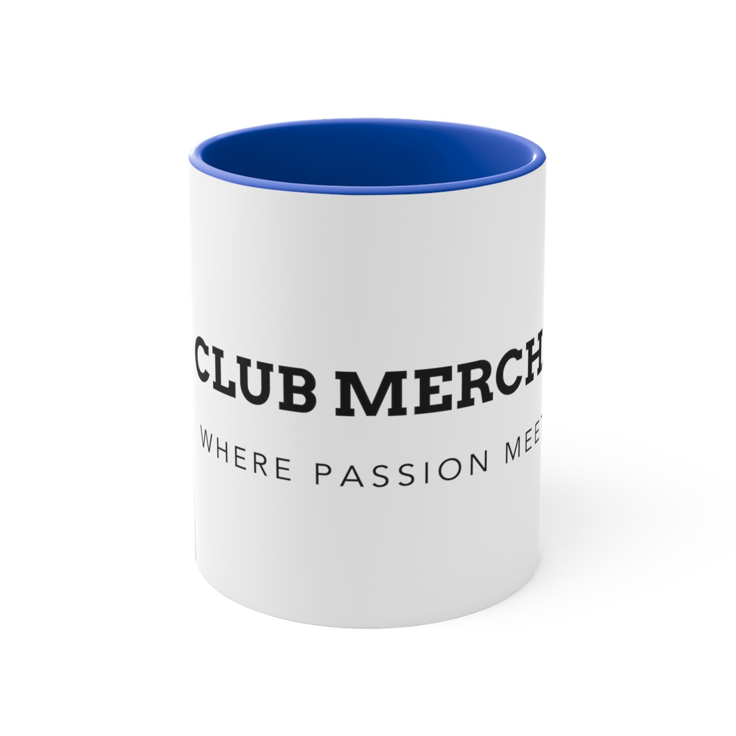 Club Merchandise - Colourful Accent Mugs with Logo 325ml