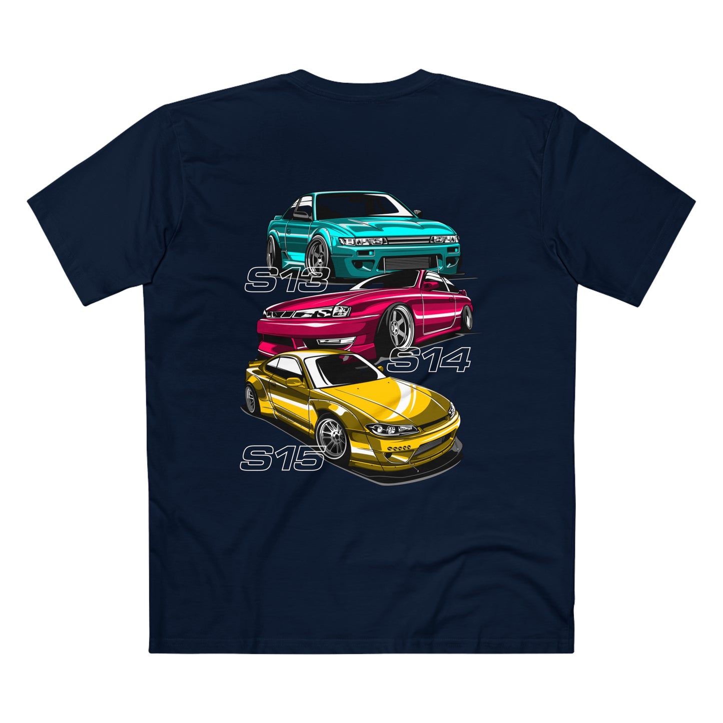 HNCR - AS Colour Men's Staple Tee - Nissan Silvia S13 S14 S15 (Premium)