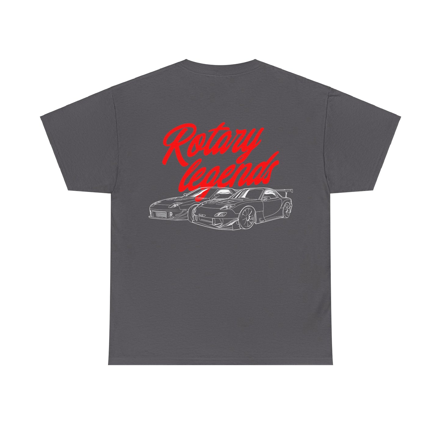 MAZDACT - Gildan Unisex Heavy Cotton Tee - Mazda Rotary Legends Back (Standard)