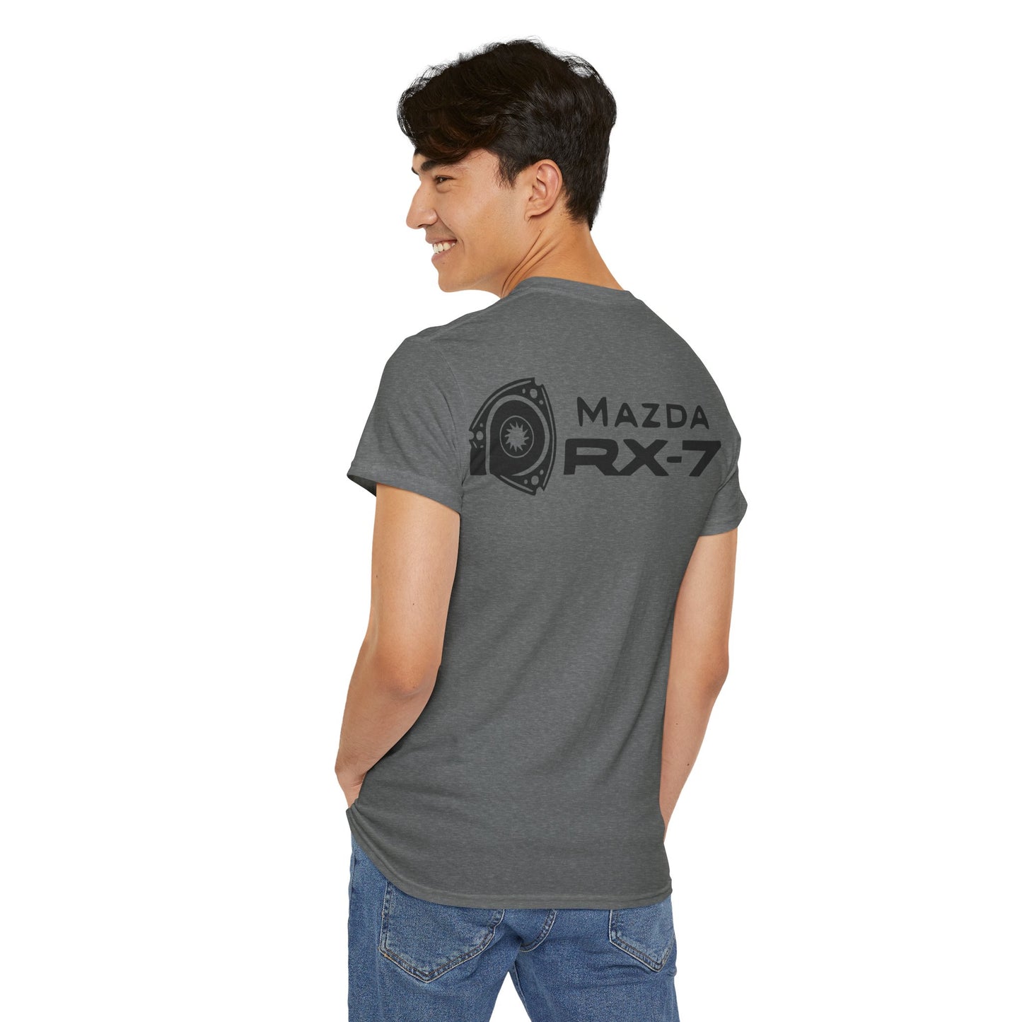 MAZDACT - Gildan Unisex Heavy Cotton Tee - MAZDA RX-7 Front Only (Standard)