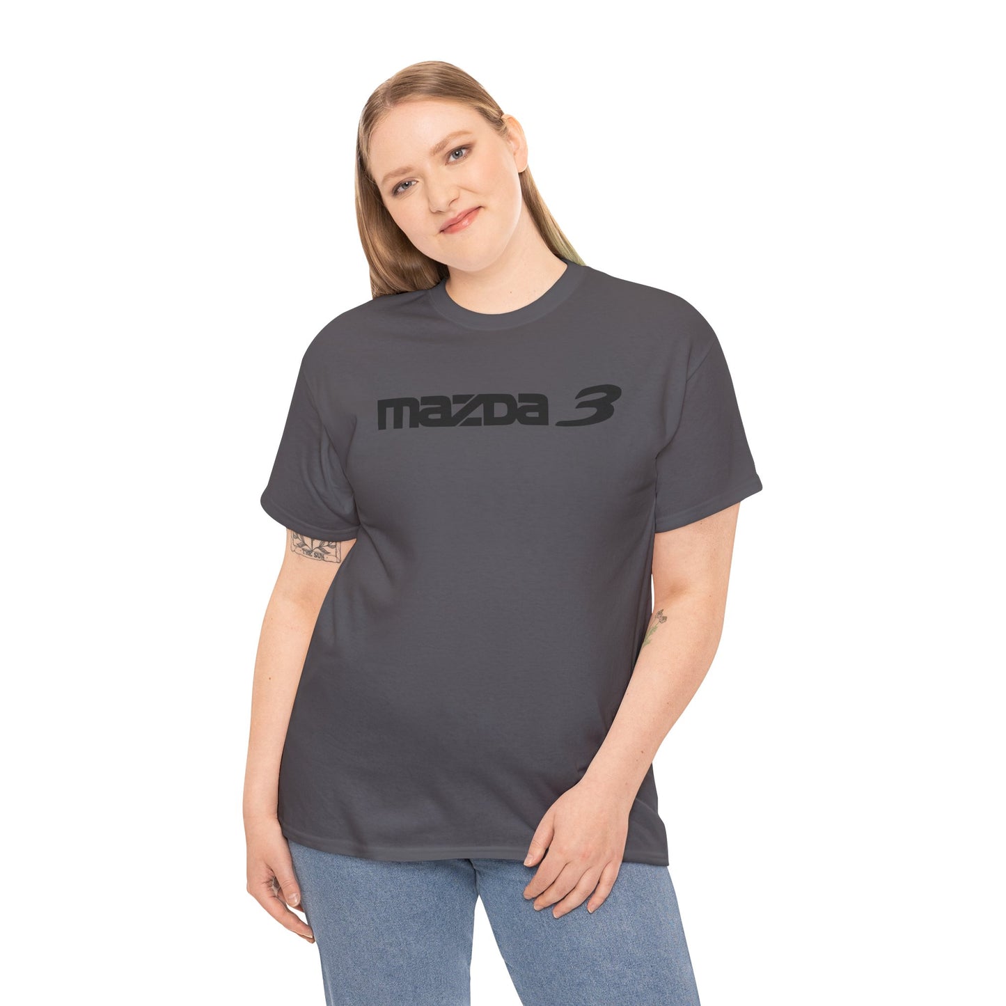 MAZDACT - Gildan Unisex Heavy Cotton Tee - Mazda 3 Front Only (Standard)