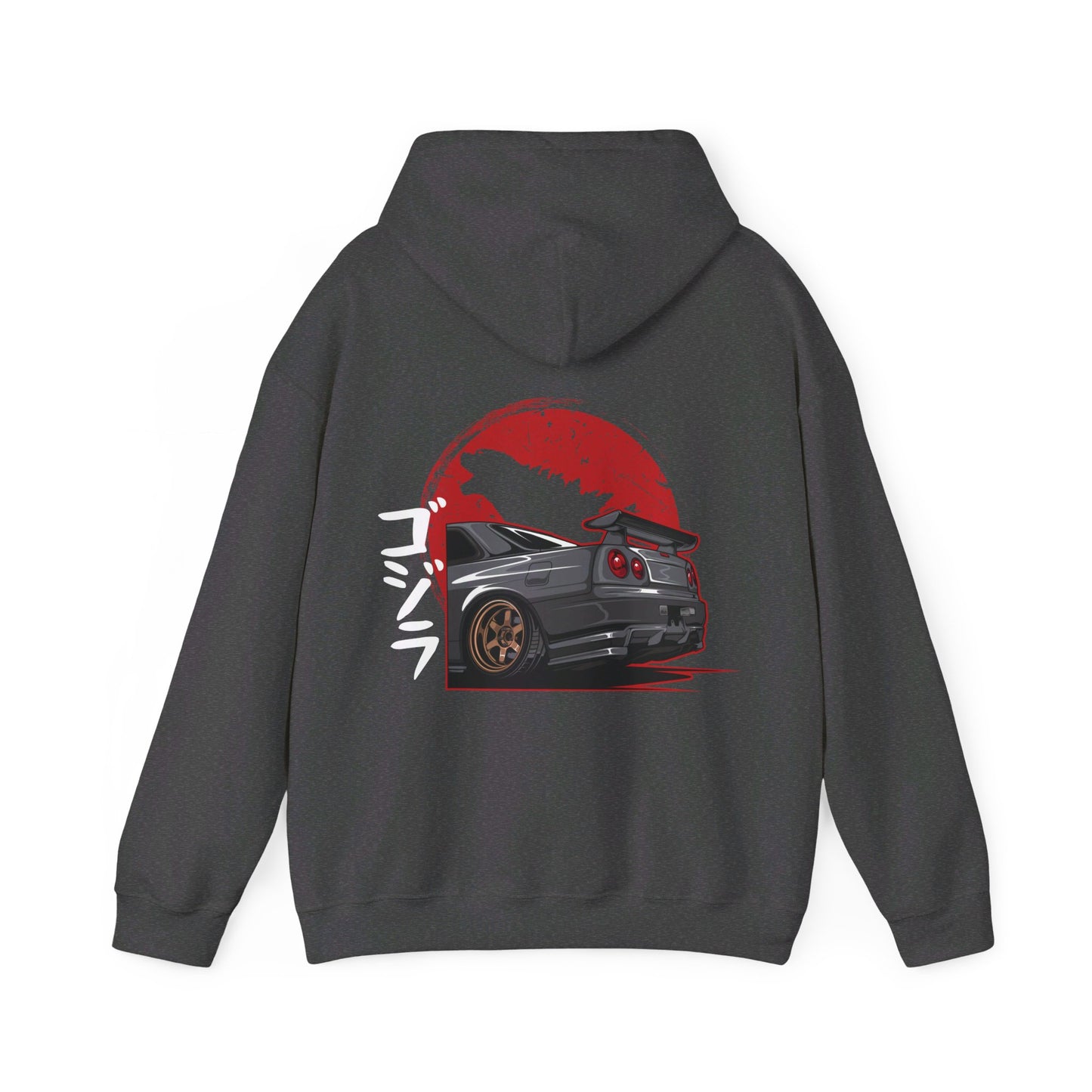 All Designs - Hoodie - Nissan Skyline R34 Sun Godzilla