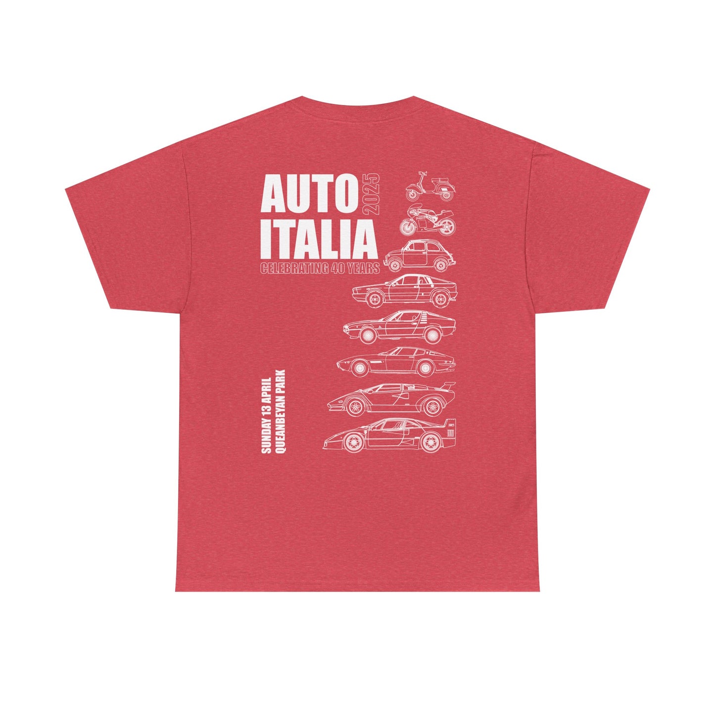 Auto Italia Canberra - Official 2025 Event Tee (White Graphic)