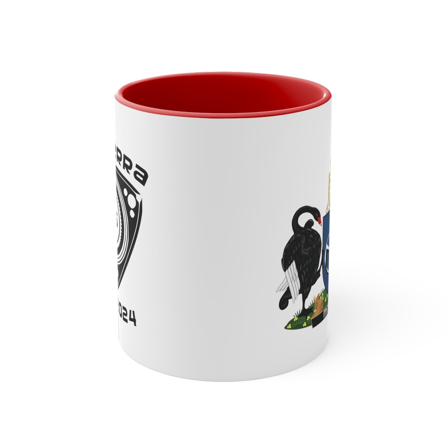 Canberra 7s Day - Colourful Accent Mugs with log and Crest 325ml