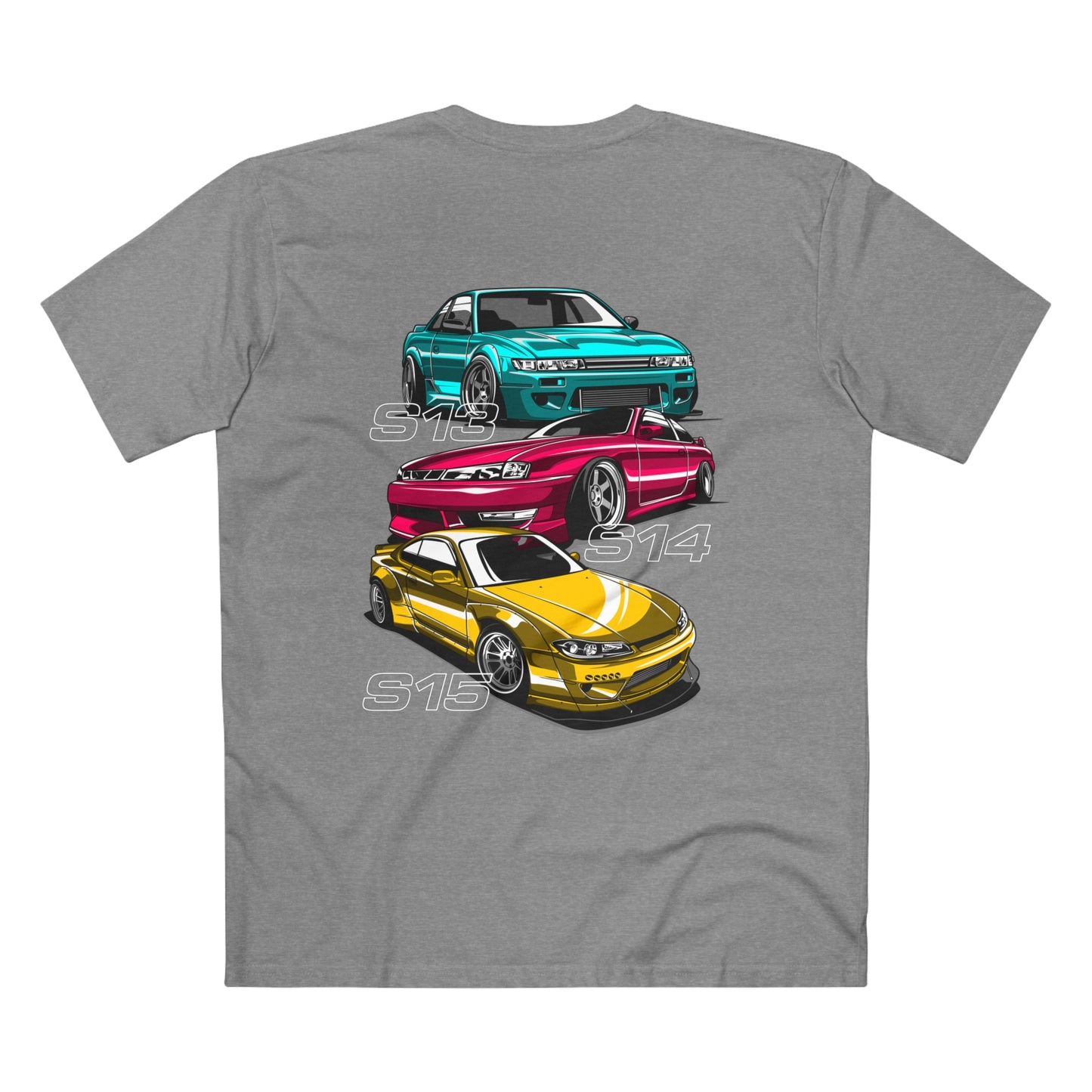 HNCR - AS Colour Men's Staple Tee - Nissan Silvia S13 S14 S15 (Premium)