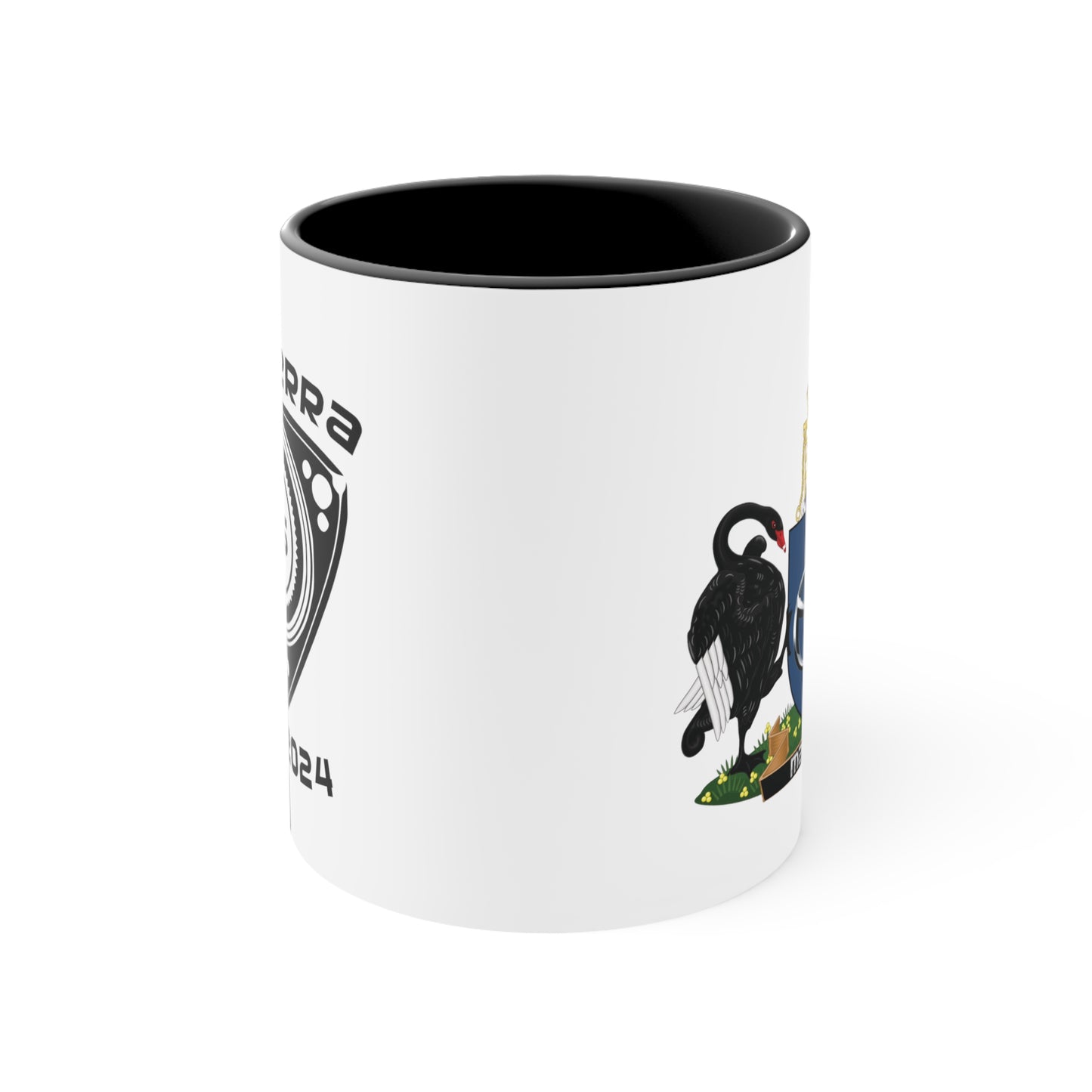 Canberra 7s Day - Colourful Accent Mugs with log and Crest 325ml