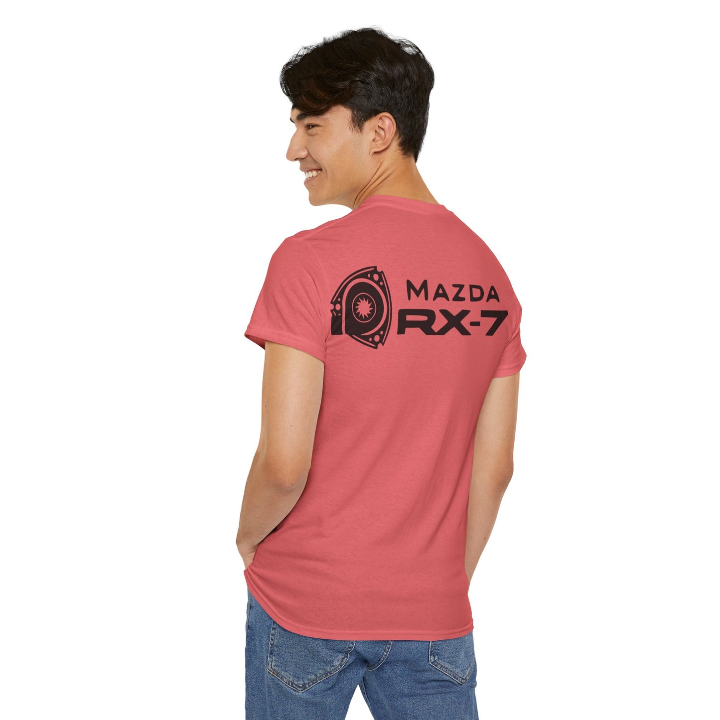 MAZDACT - Gildan Unisex Heavy Cotton Tee - MAZDA RX-7 Front Only (Standard)