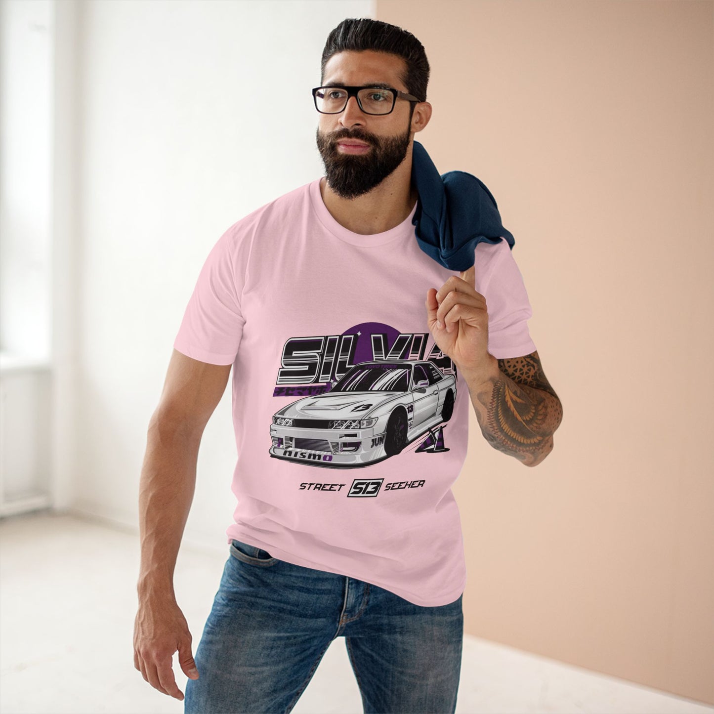HNCR - AS Colour Men's Staple Tee - Nissan Silvia S13 Street Seeker (Premium)