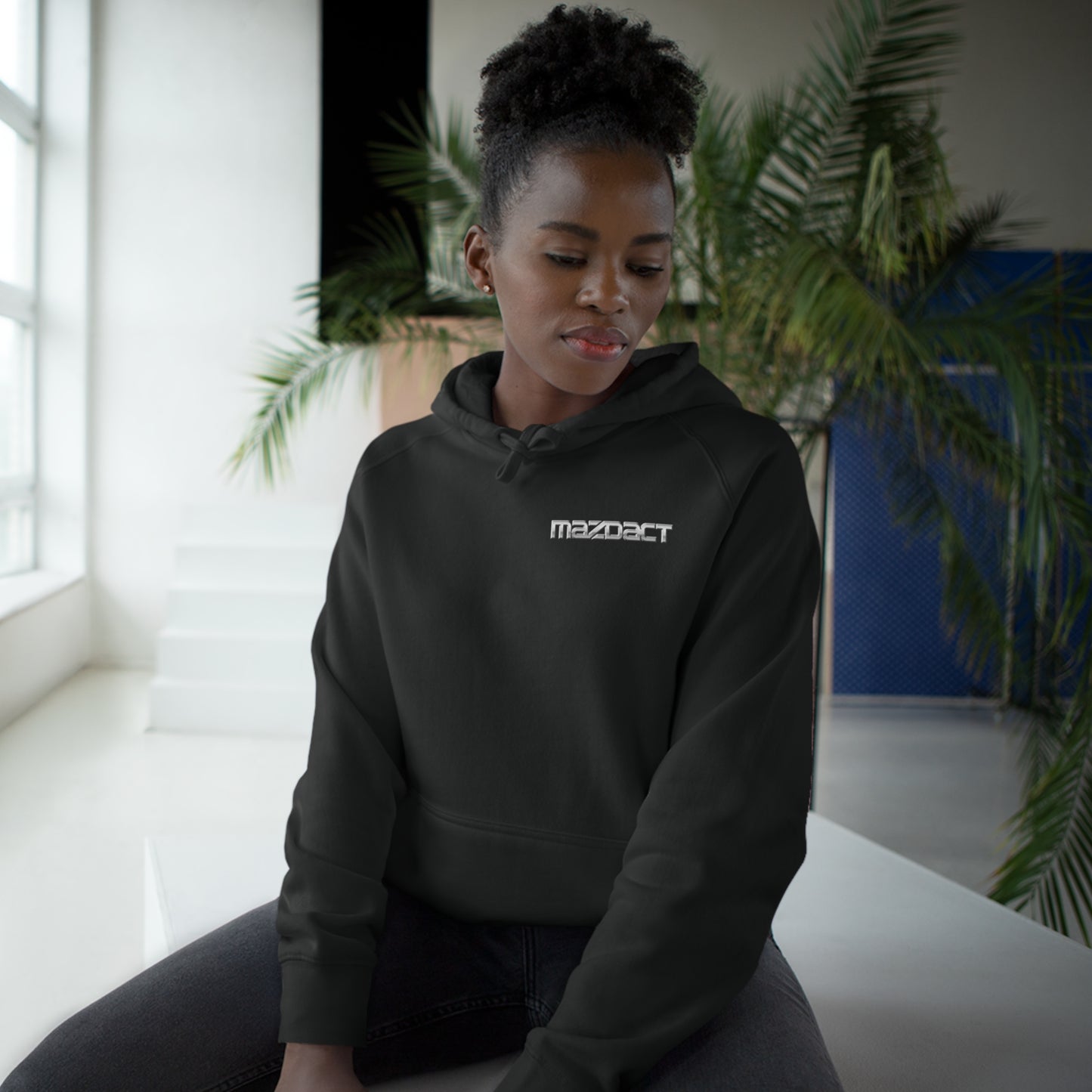 MAZDACT - AS Colour Unisex Supply Hoodie with Logo Front Only (Premium)