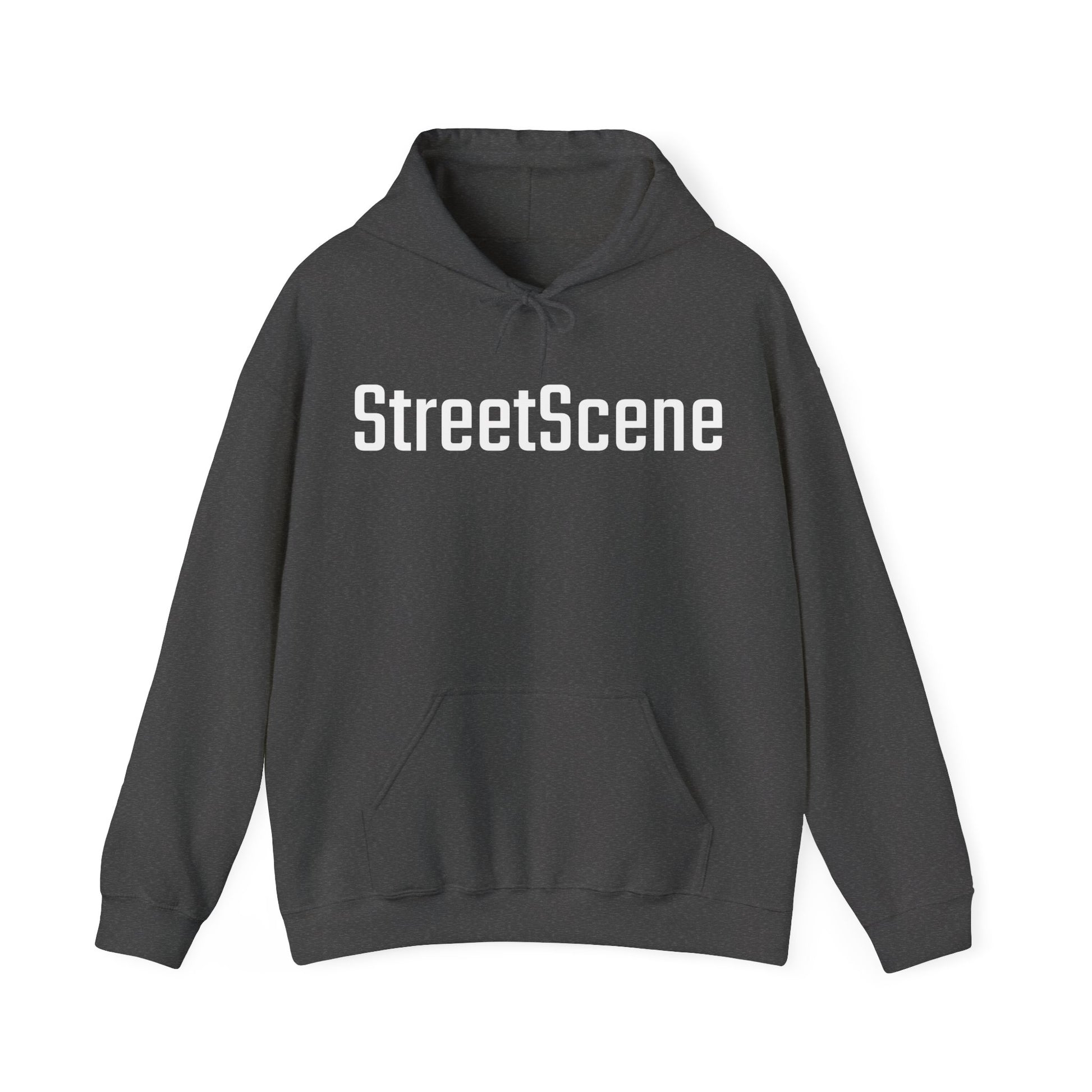 StreetScene - Gildan Heavy Blend Hoodie - Brand Logo - Graphite Heather - Front