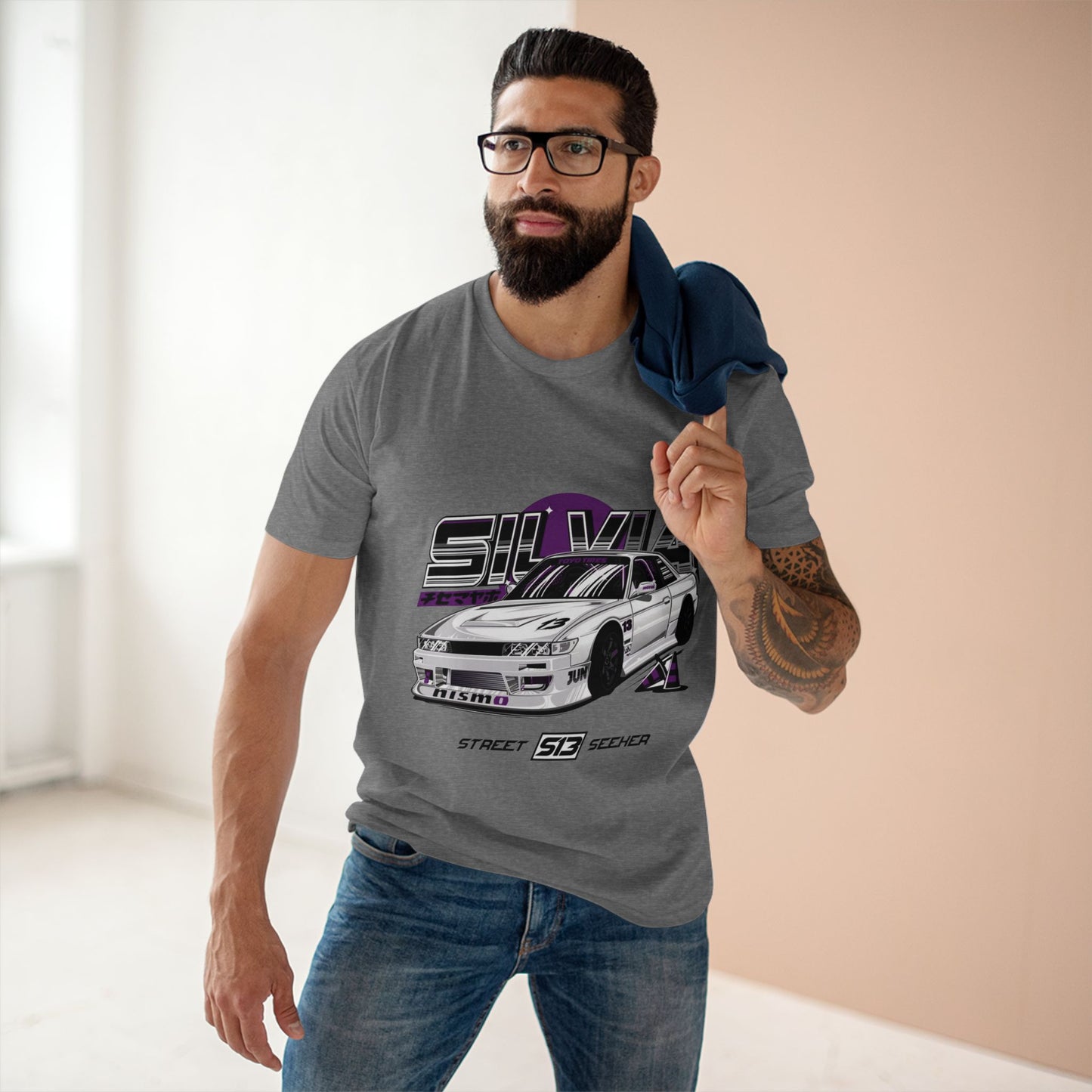 HNCR - AS Colour Men's Staple Tee - Nissan Silvia S13 Street Seeker (Premium)