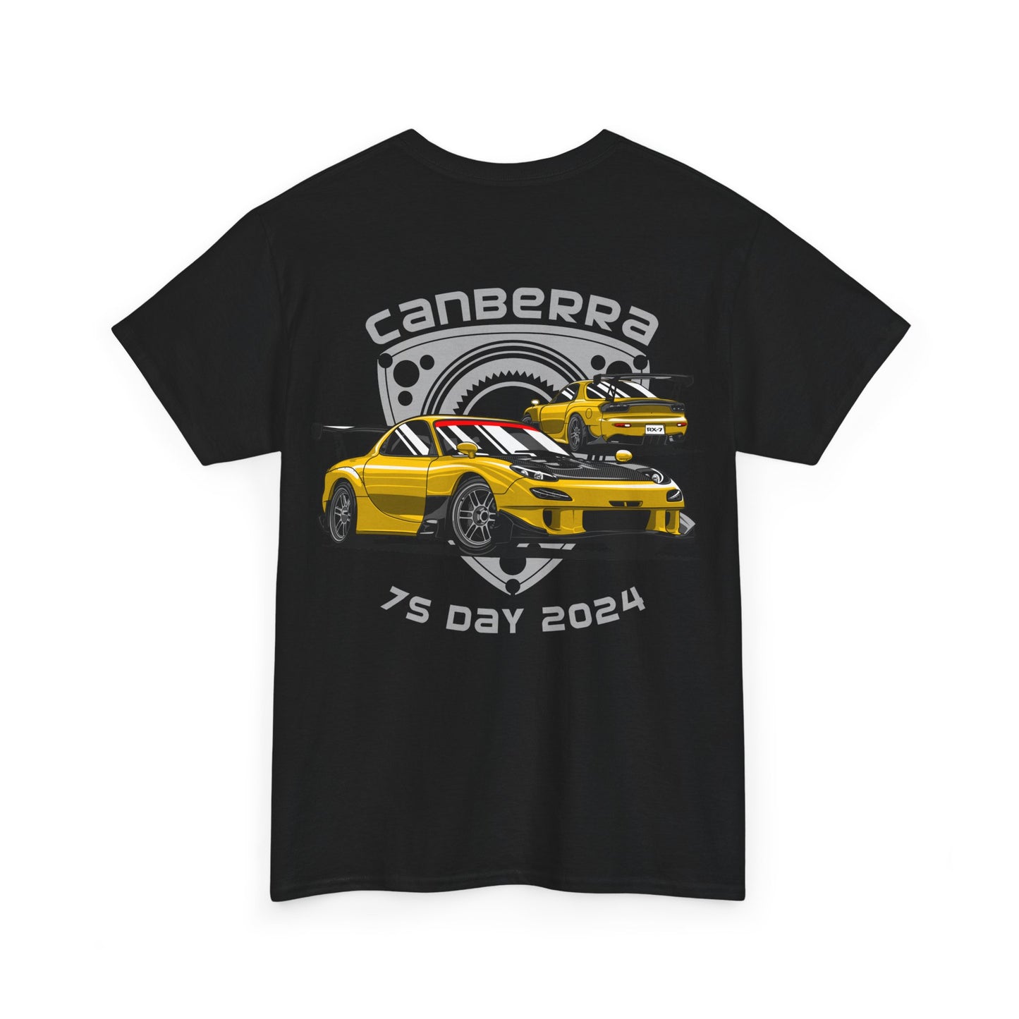 Canberra 7s Day - Official T-Shirt - Black Rear