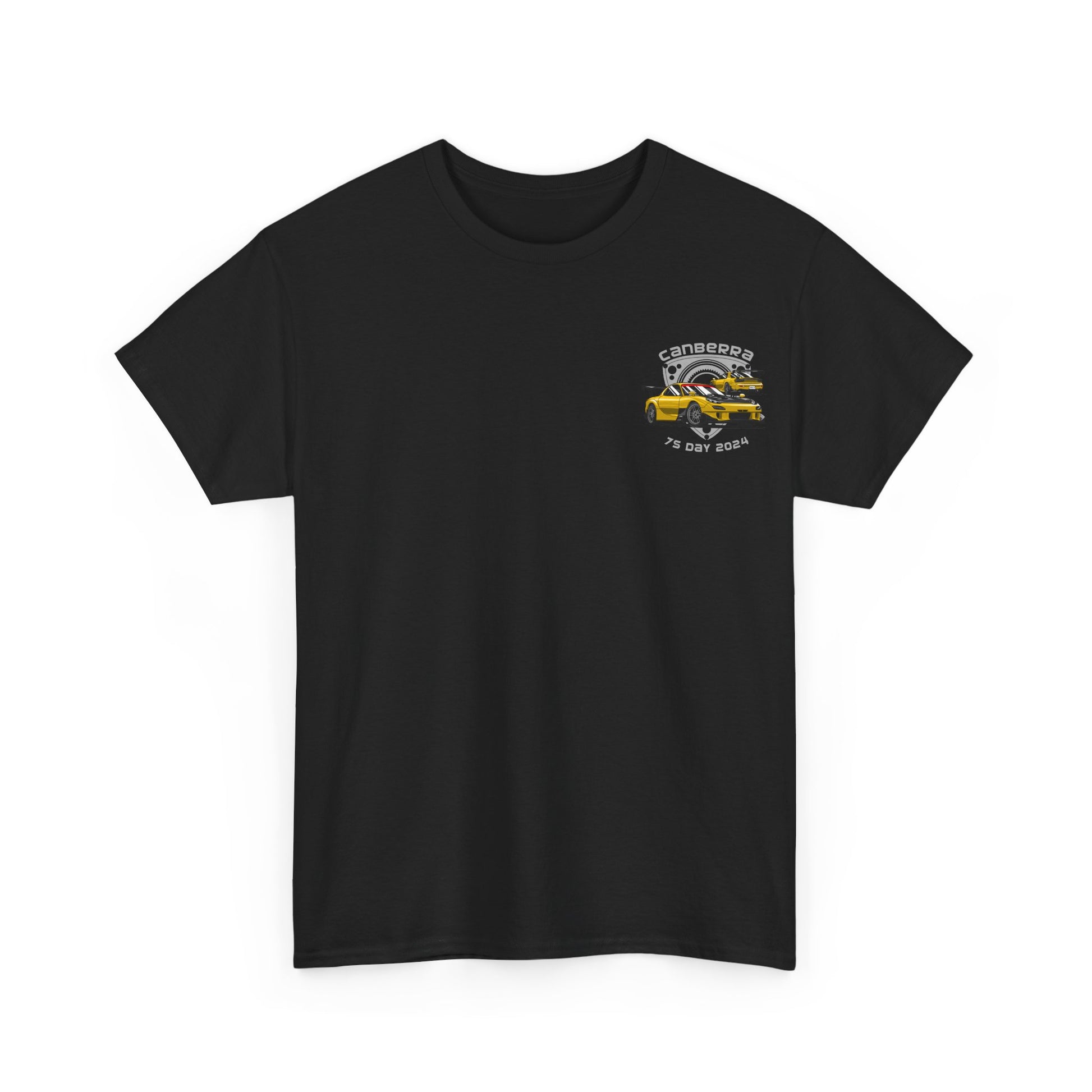 Canberra 7s Day - Official T-Shirt - Black Front