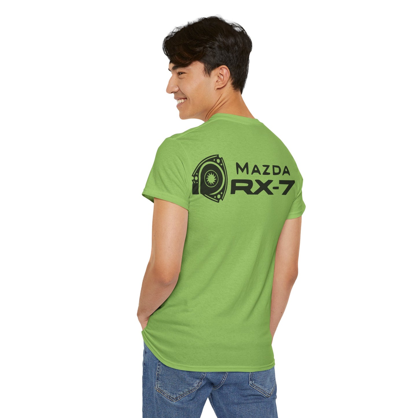 MAZDACT - Gildan Unisex Heavy Cotton Tee - MAZDA RX-7 Front Only (Standard)