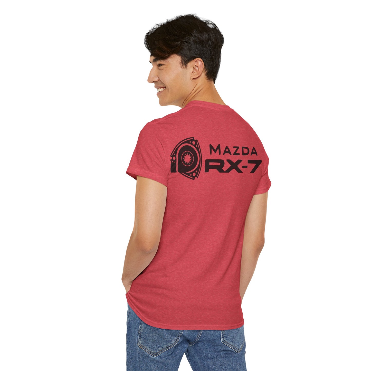 MAZDACT - Gildan Unisex Heavy Cotton Tee - MAZDA RX-7 Front Only (Standard)