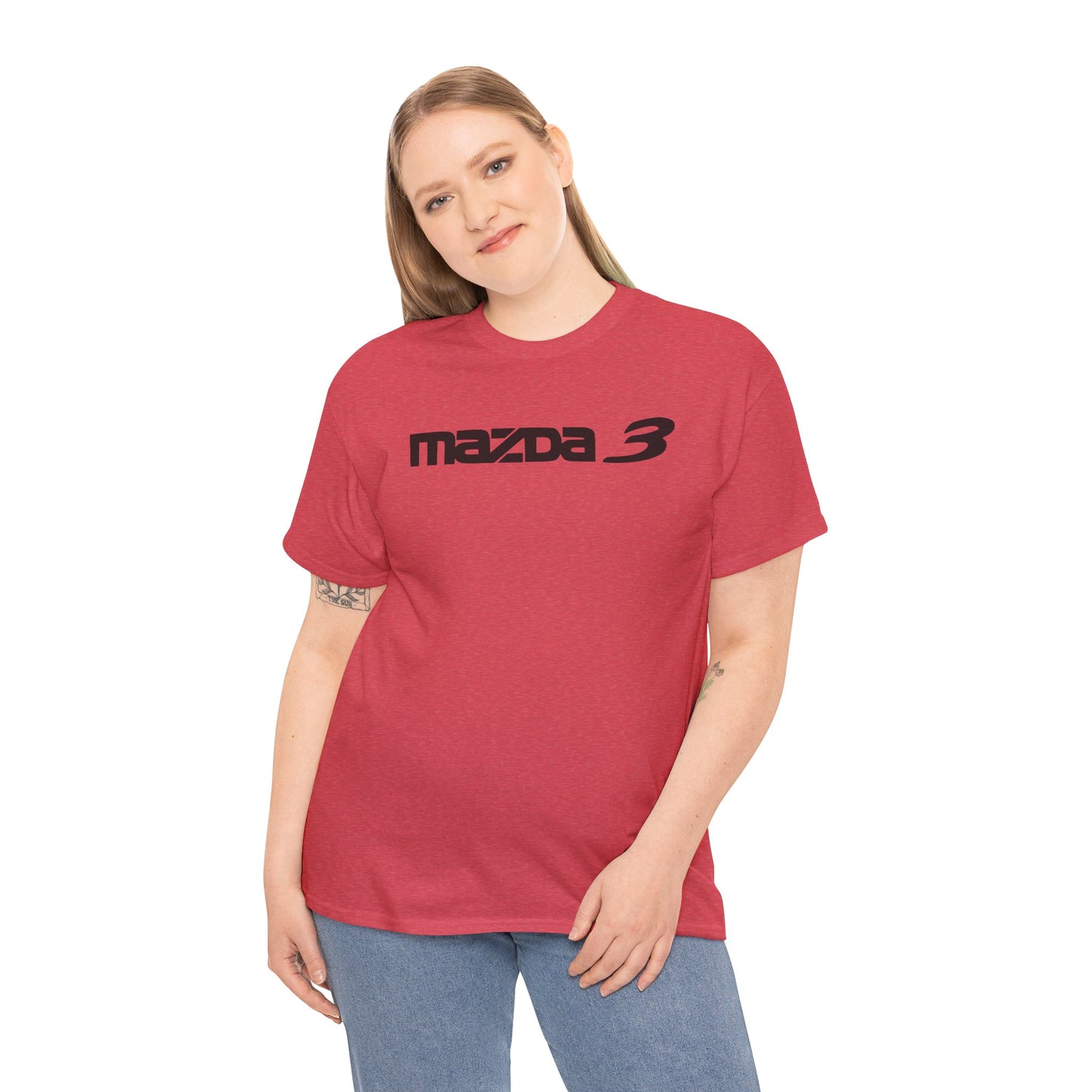 MAZDACT - Gildan Unisex Heavy Cotton Tee - Mazda 3 Front Only (Standard)