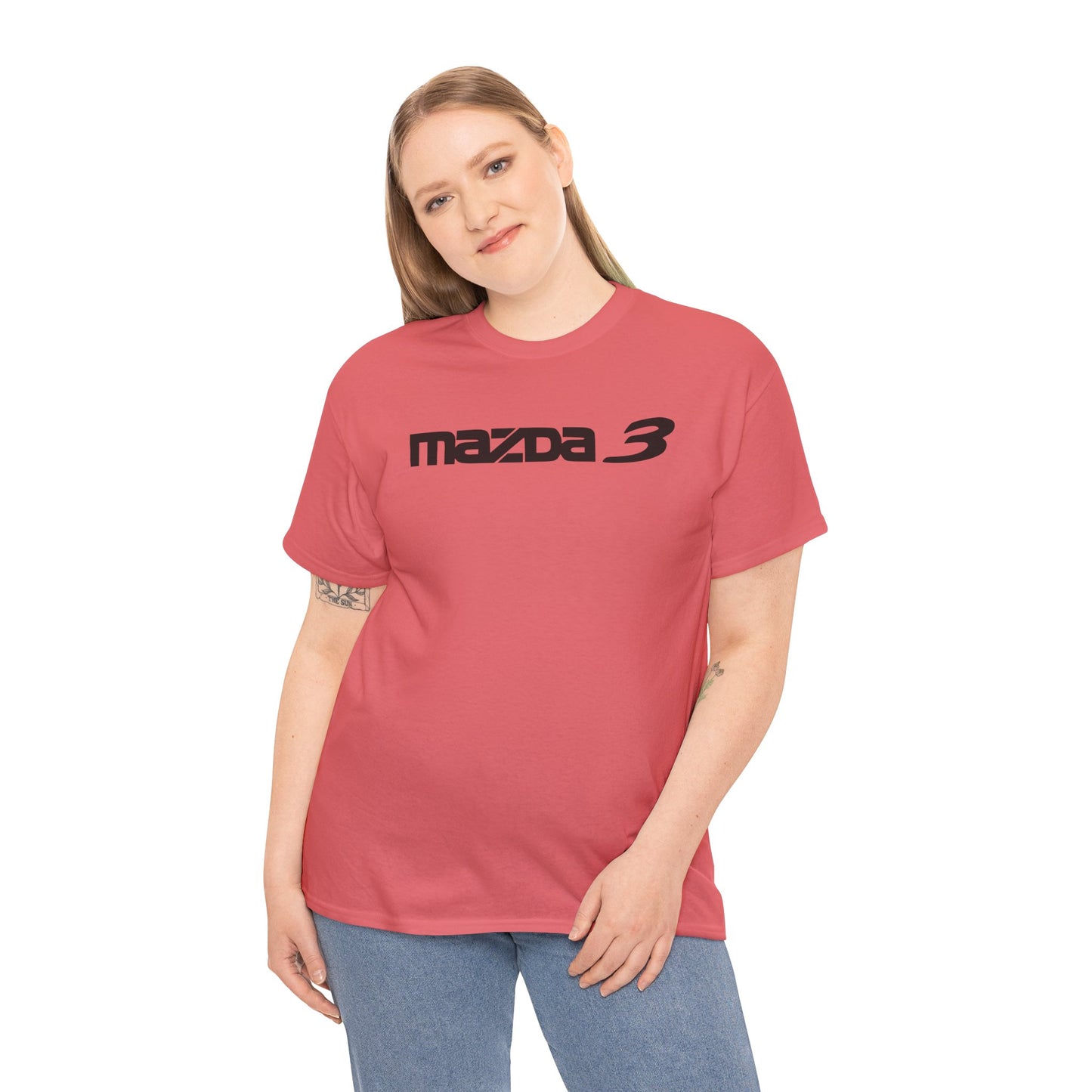 MAZDACT - Gildan Unisex Heavy Cotton Tee - Mazda 3 Front Only (Standard)