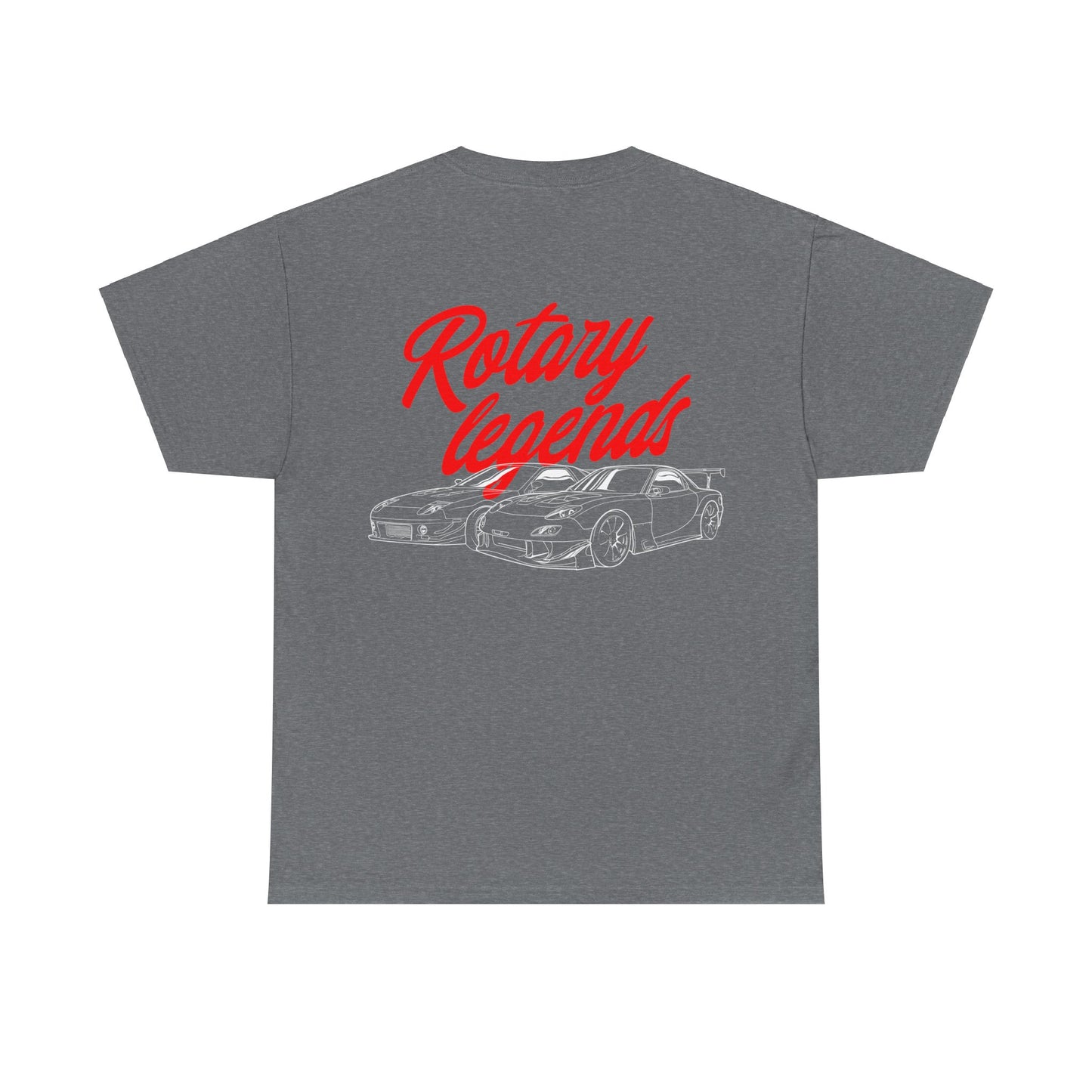 MAZDACT - Gildan Unisex Heavy Cotton Tee - Mazda Rotary Legends Back (Standard)