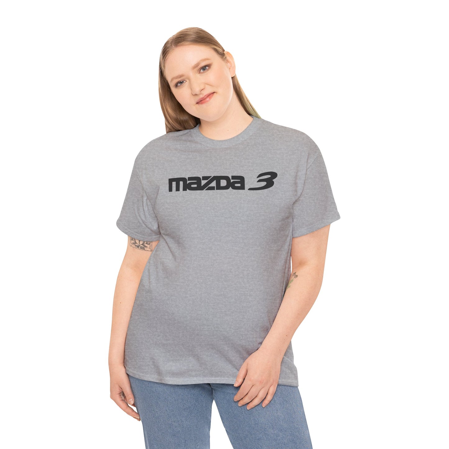 MAZDACT - Gildan Unisex Heavy Cotton Tee - Mazda 3 Front Only (Standard)