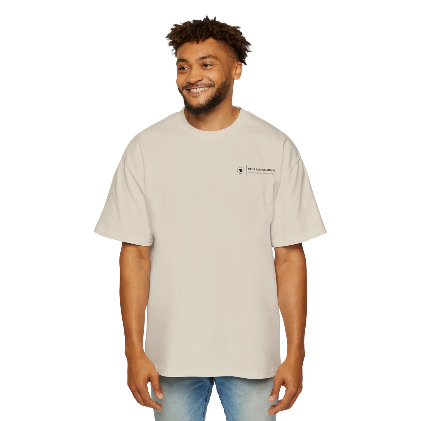 Club Merchandise - AS Colour Men's Heavy Oversized Tee with Logo