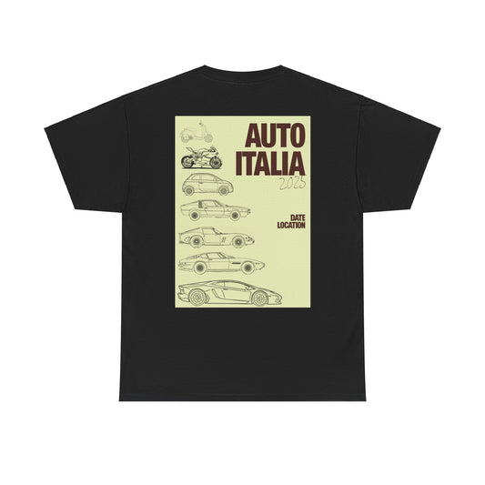 Auto Italia Canberra - Poster 2025 Show Tee Example Idea 2