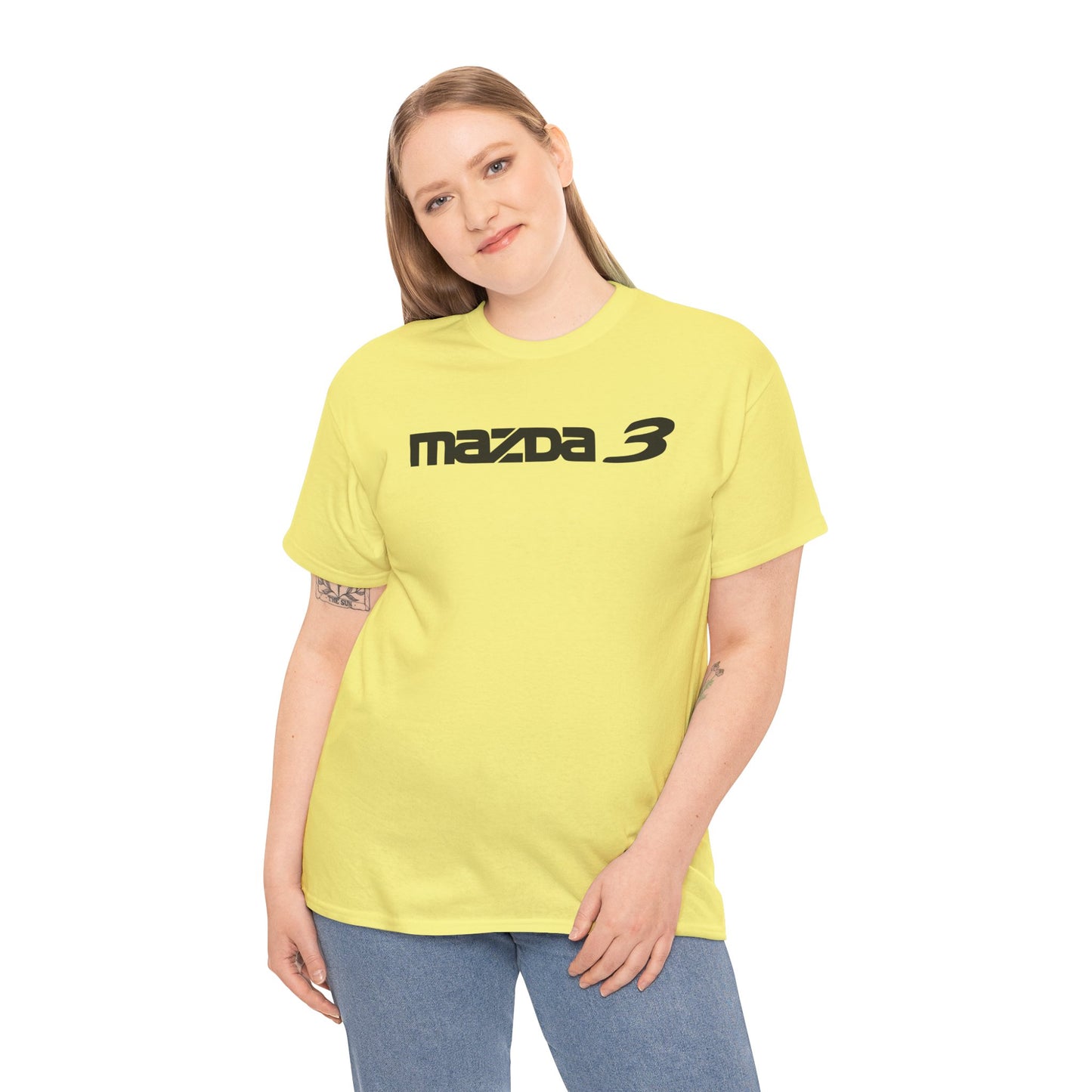 MAZDACT - Gildan Unisex Heavy Cotton Tee - Mazda 3 Front Only (Standard)