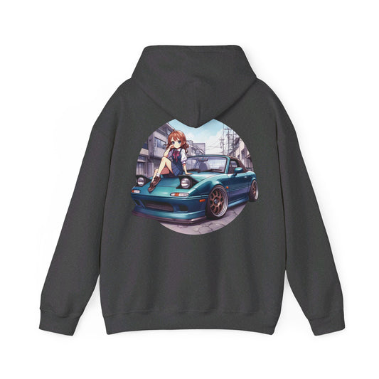 MAZDACT - Gildan Unisex Hoodie - JDM Anime MX5 (Standard)