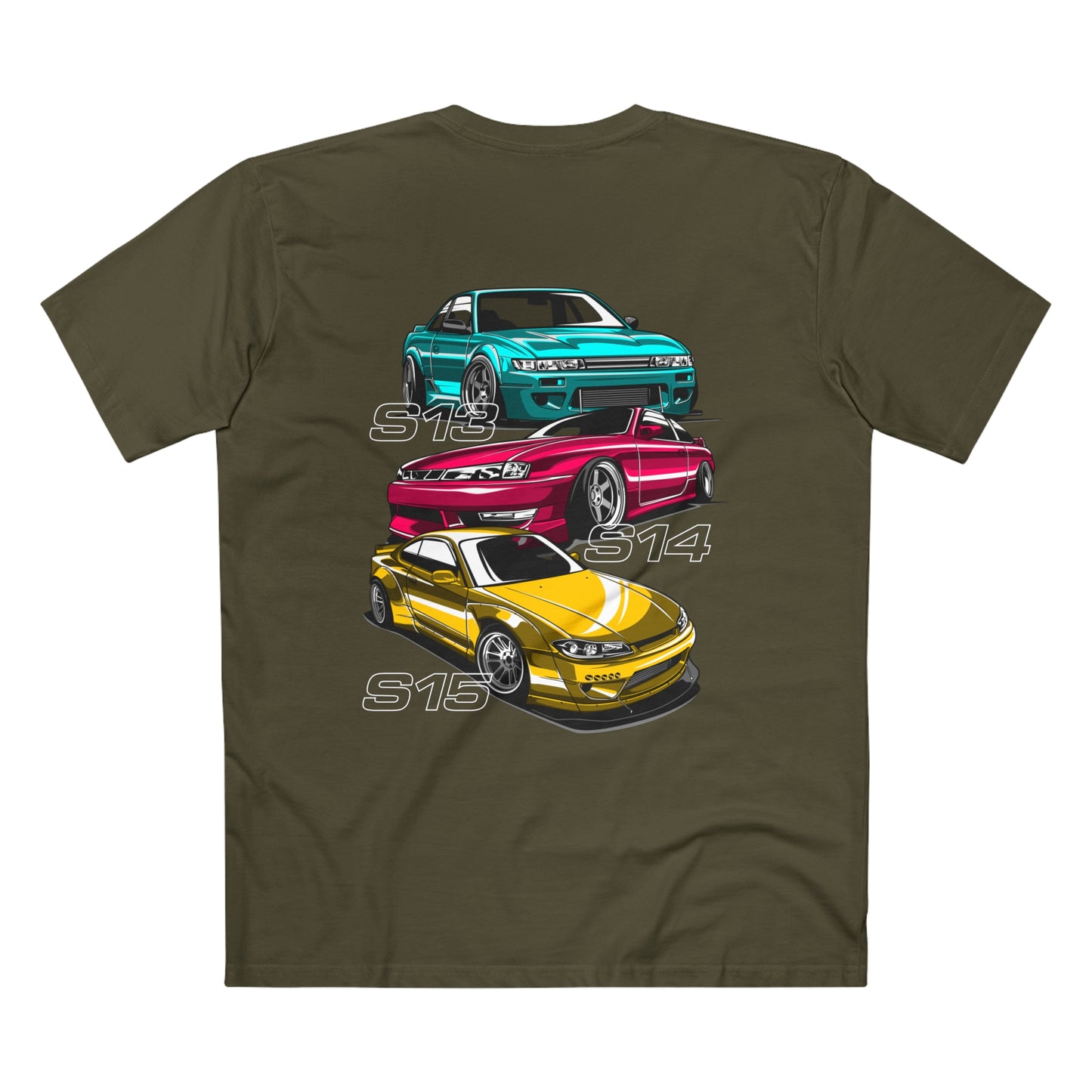 HNCR - AS Colour Men's Staple Tee - Nissan Silvia S13 S14 S15 (Premium)