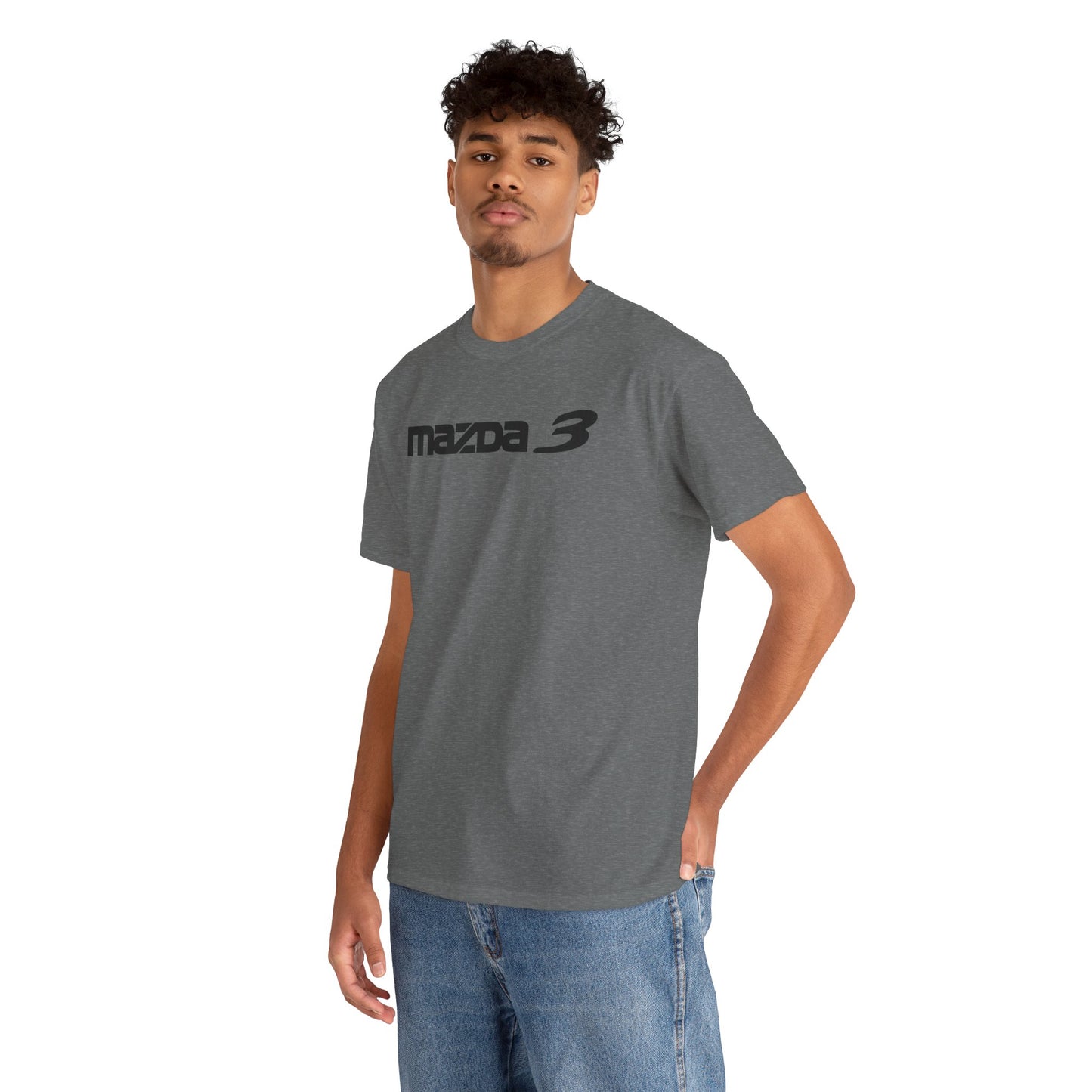 MAZDACT - Gildan Unisex Heavy Cotton Tee - Mazda 3 Front Only (Standard)