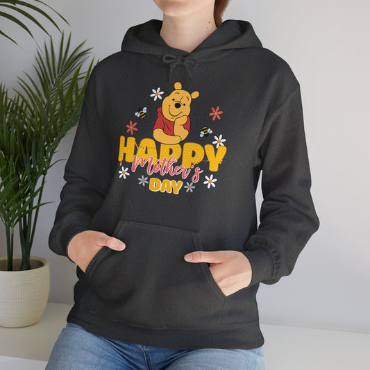 One Off Designs - Unisex Heavy Blend Hoodie - Happy Mothers Day Pooh Bear