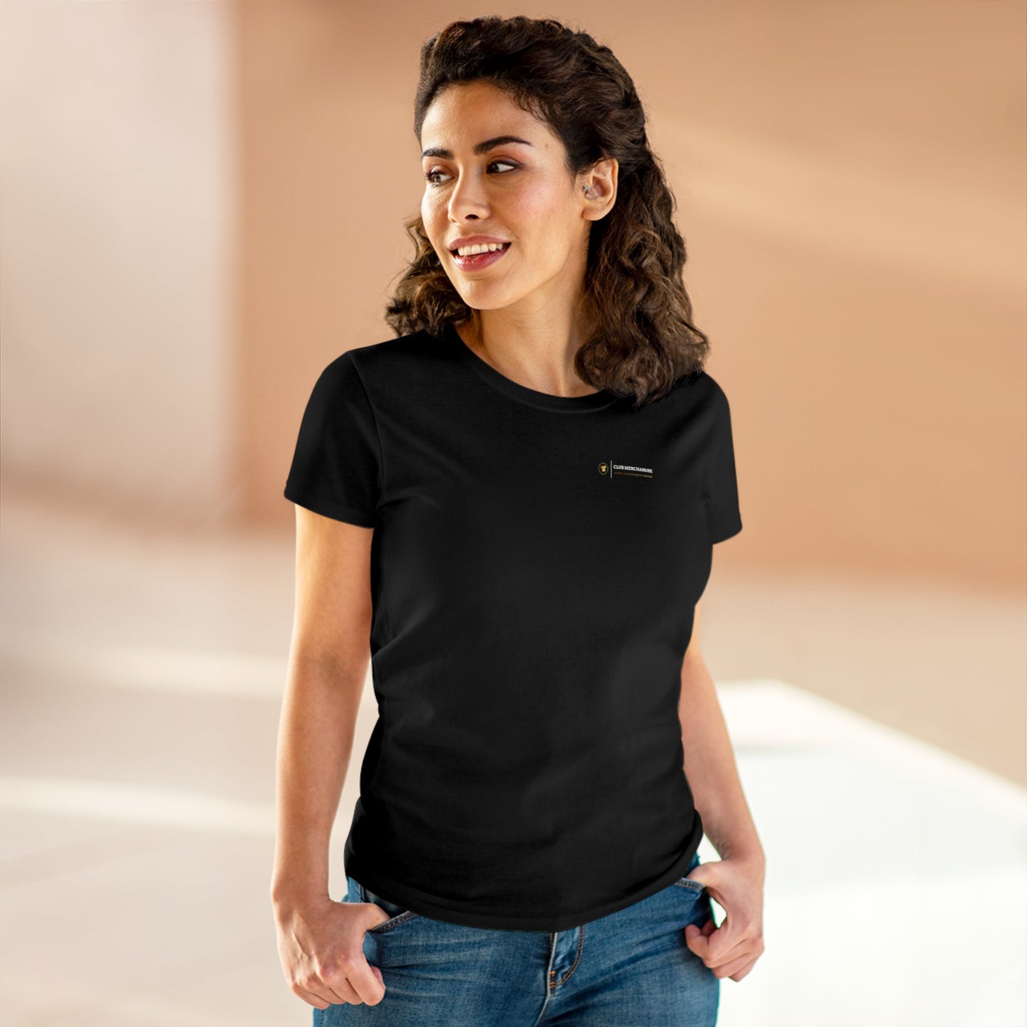 Club Merchandise - Gildan Women's Midweight Cotton Tee with Logo