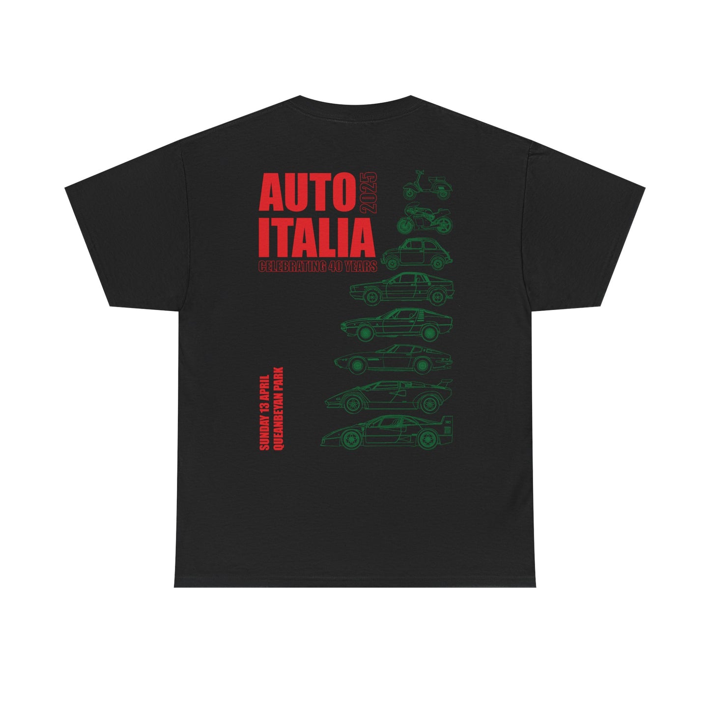 Auto Italia Canberra - Poster 2025 Show Tee Example Idea 2