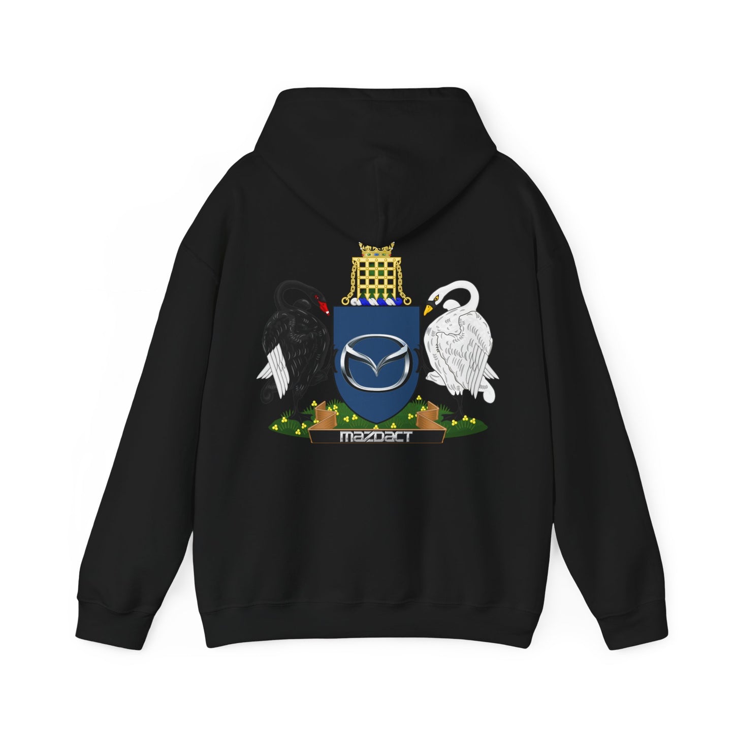 Canberra 7s Day - Gildan Unisex Heavy Blend Hoodie with Logo and Crest (Standard)