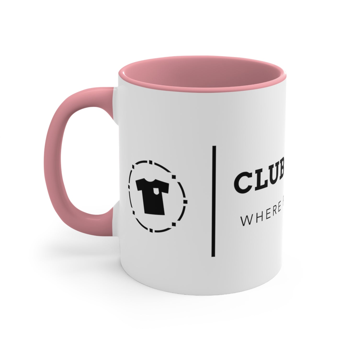 Club Merchandise - Colourful Accent Mugs with Logo 325ml