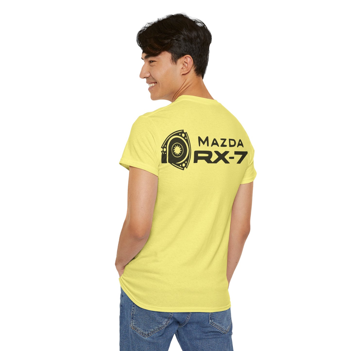 MAZDACT - Gildan Unisex Heavy Cotton Tee - MAZDA RX-7 Front Only (Standard)