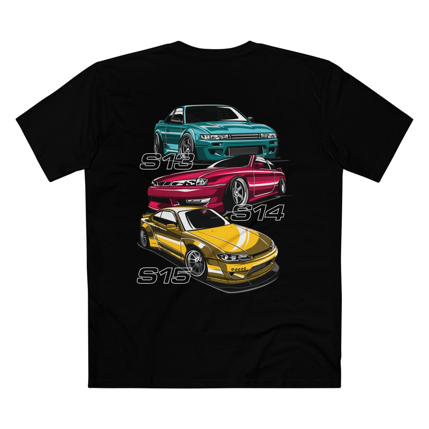 HNCR - AS Colour Men's Staple Tee - Nissan Silvia S13 S14 S15 (Premium)