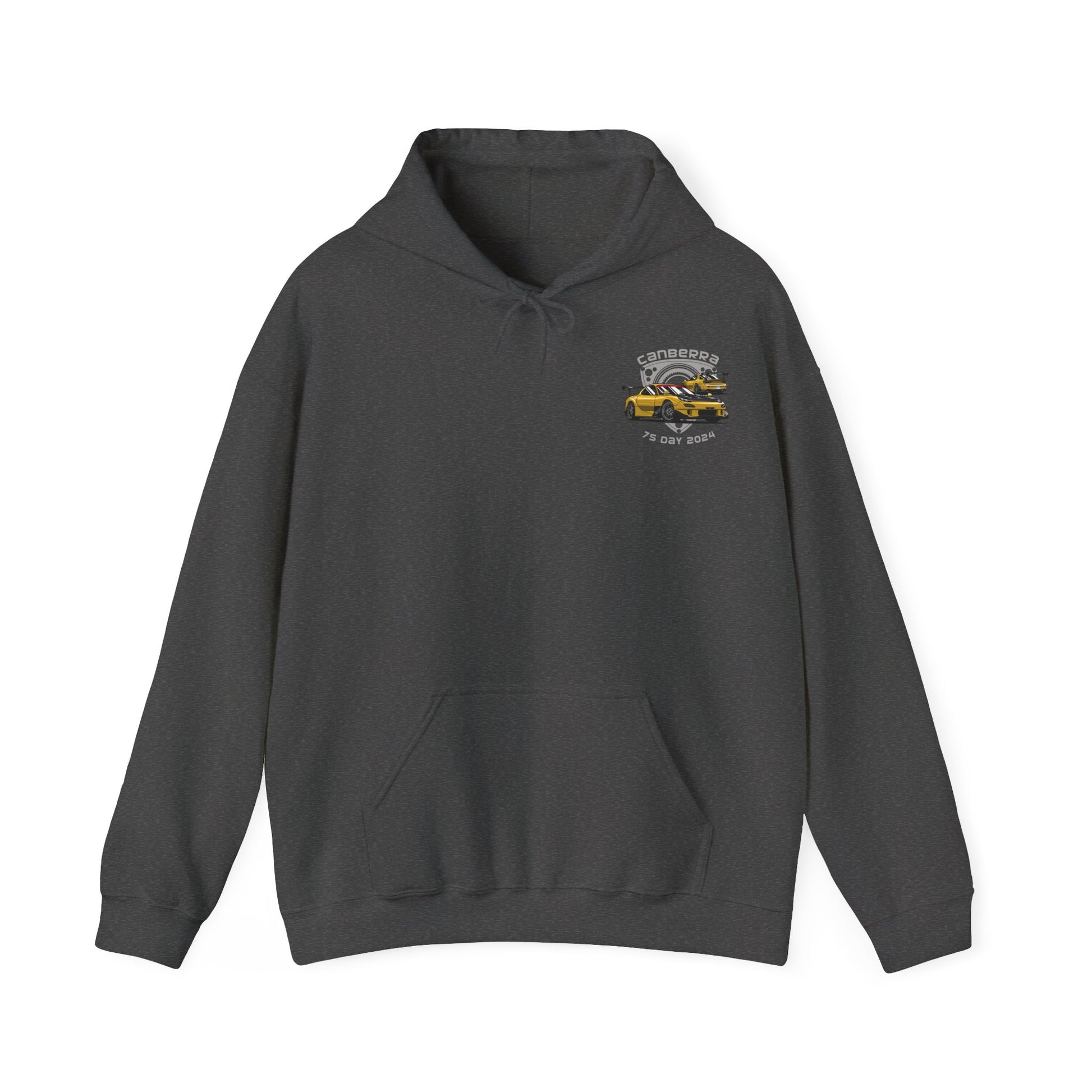 Canberra 7s Day - Official Hoodie - Dark Heather Front