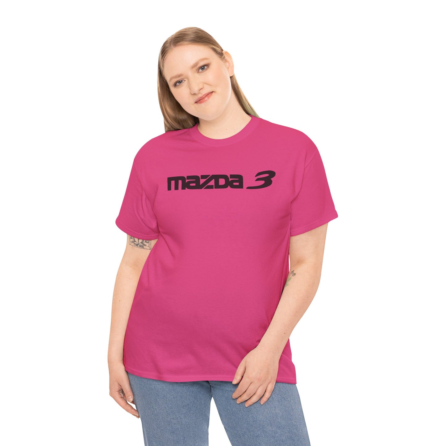 MAZDACT - Gildan Unisex Heavy Cotton Tee - Mazda 3 Front Only (Standard)